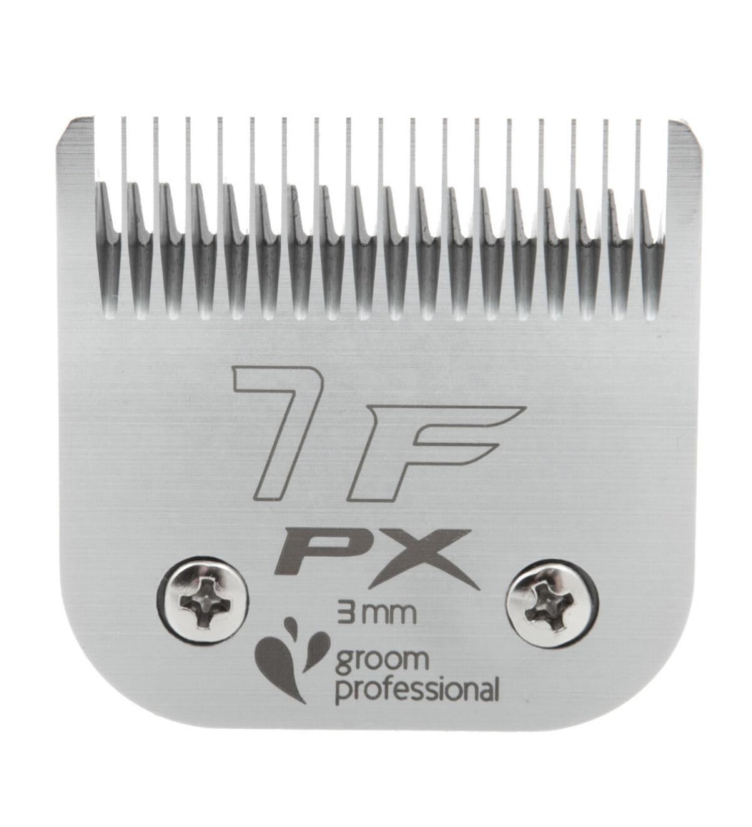 GROOM Professional Pro X Shake head for dog care - removable shaving head - hardened steel - excellent wear resistance and excellent cutting performance - replacement blade - 7f 3 mm