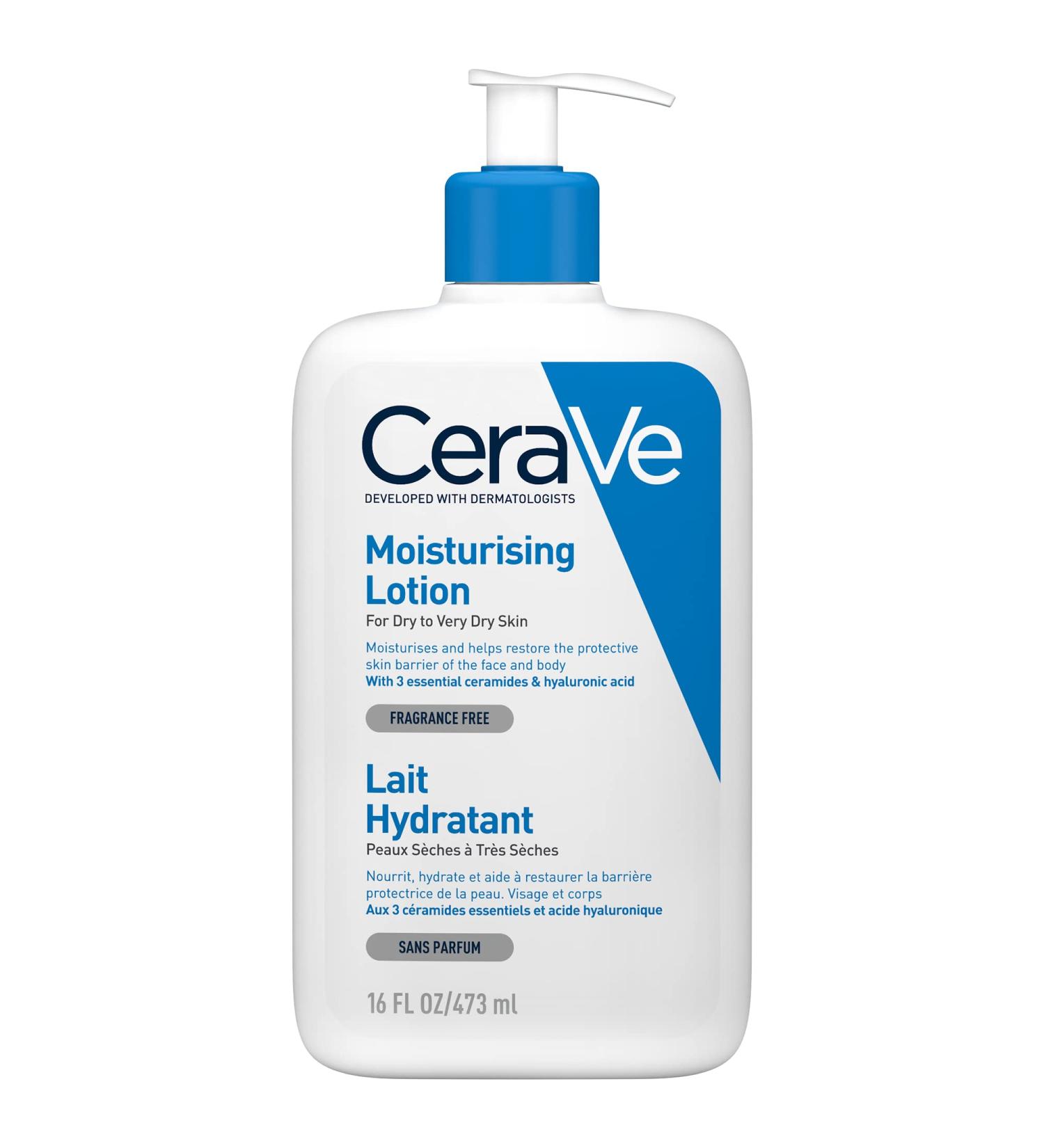 CeraVe Moisturising Lotion 473ml for Dry to Very Dry Skin with Hyaluronic Acid - Buy Online on SooperMarket.com