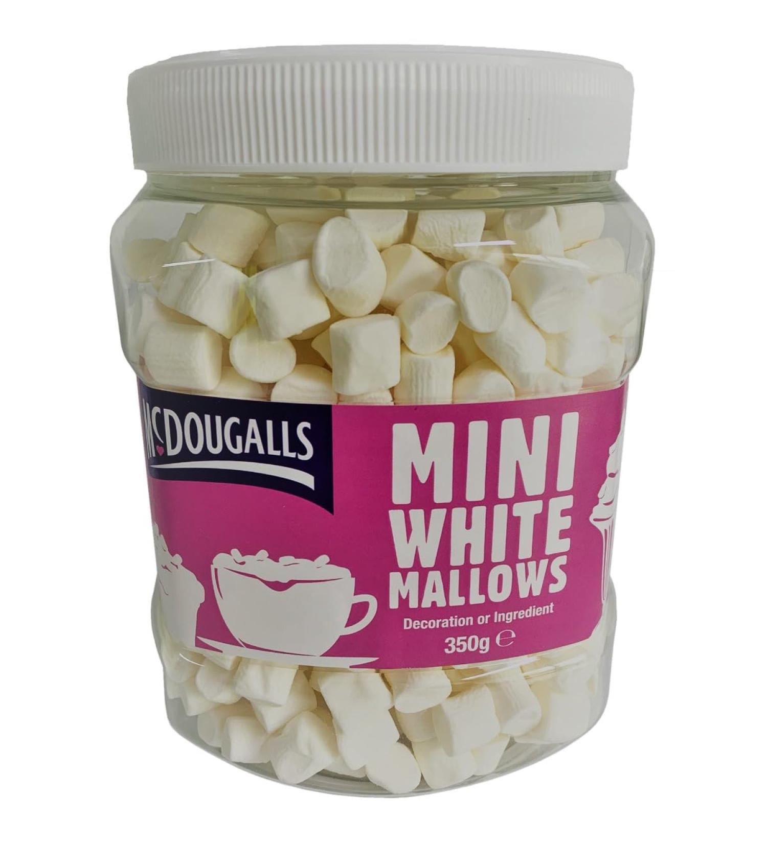OV Group McDougalls White Mini Marshmallows - 1x350g