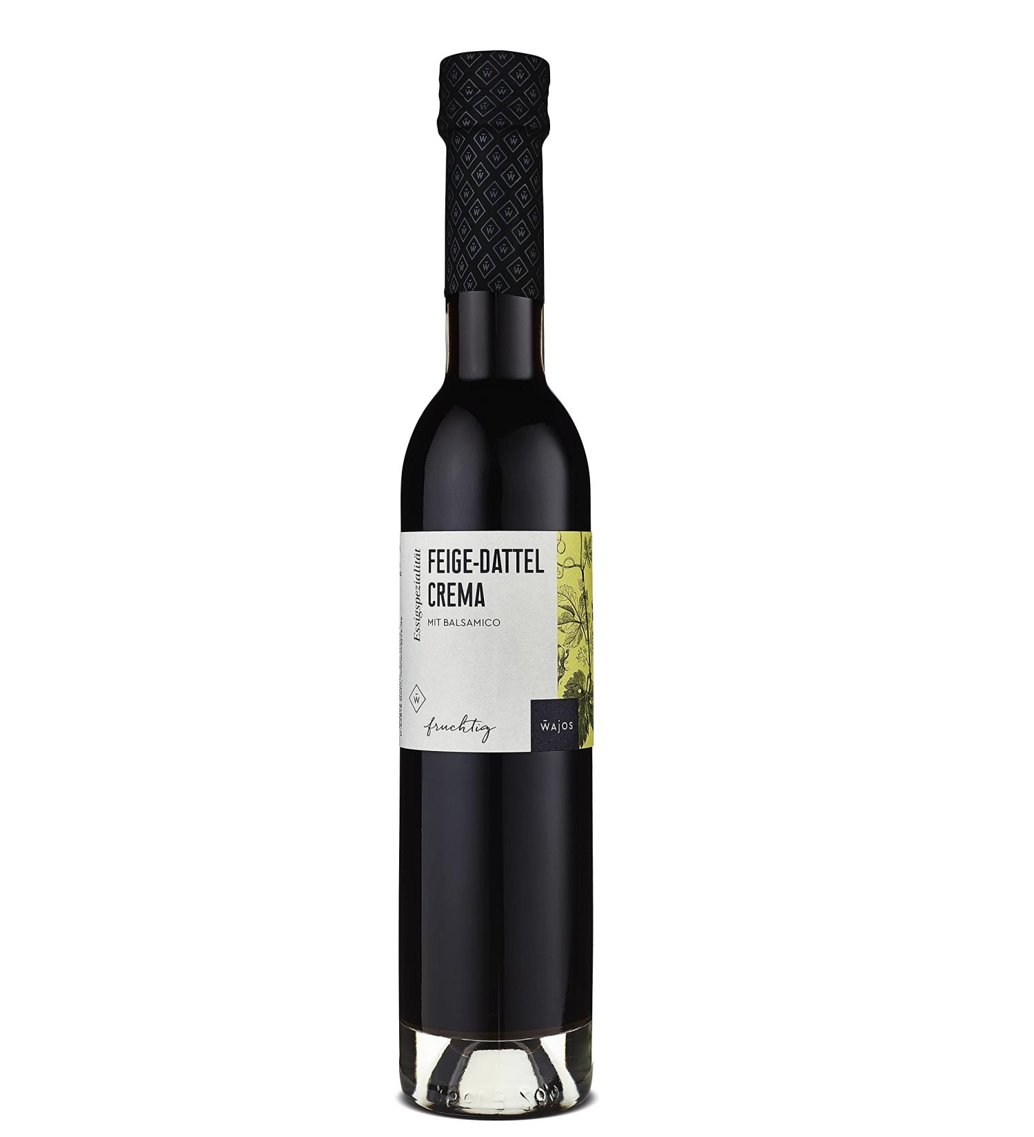 WAJOS Fig-Date Cream with Aceto Balsamico di Modena - 250ml Vinegar Preparation | Premium 3% Acidity Ideal for International Shipping - Buy Online on SooperMarket.com