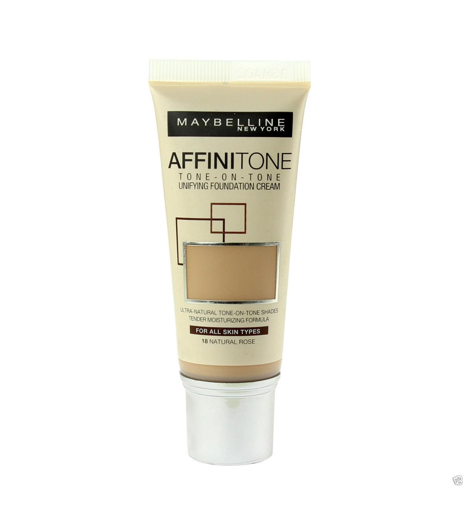 Maybelline Affinitone Unifying Foundation Cream 30ml - 18 Natural Rose