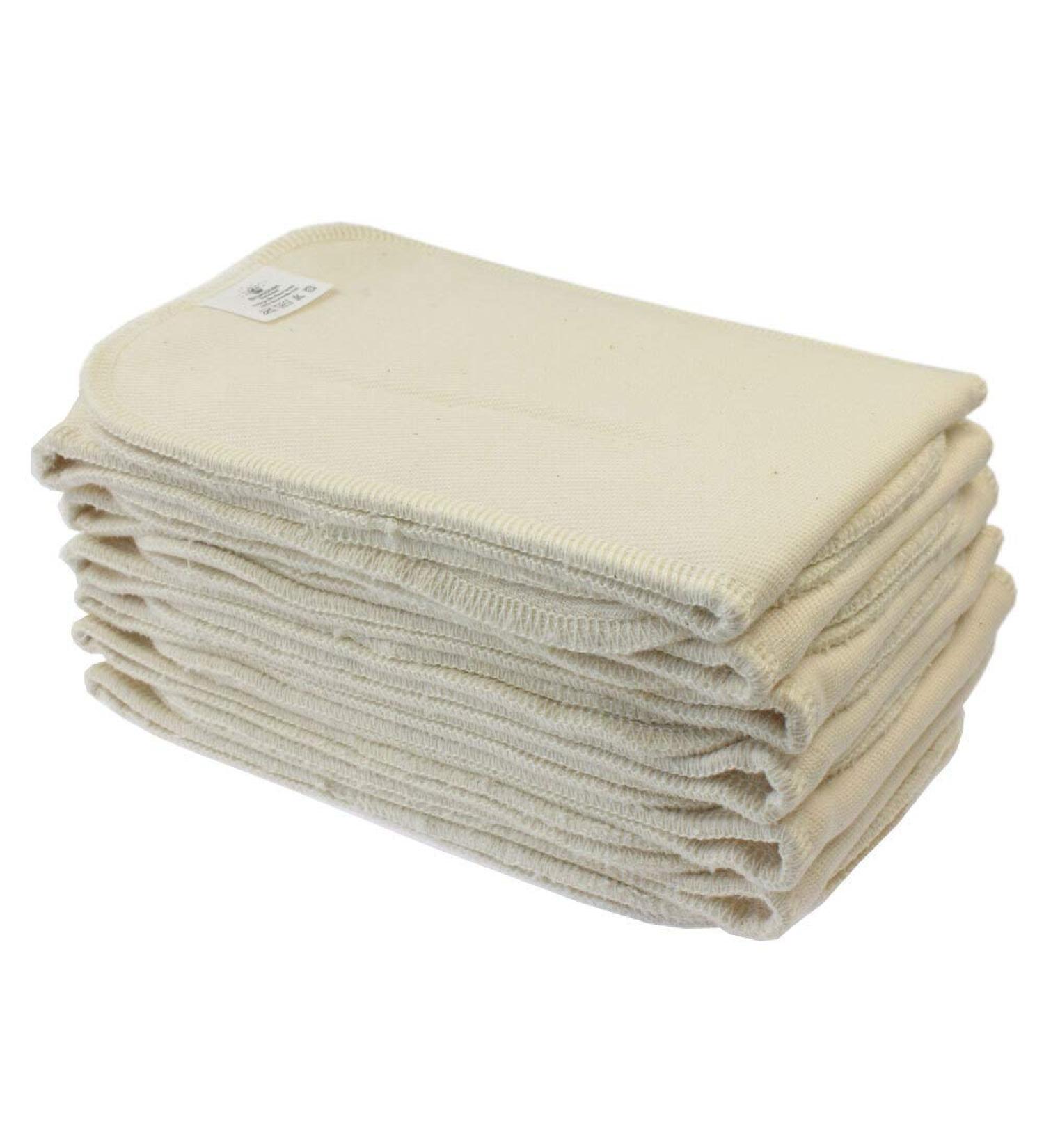 Bl mchen Cloth Diaper Absorbent Inserts - 12 Organic Cotton Pieces | Eco-Friendly & Ultra-Absorbent - Buy Online on SooperMarket.com