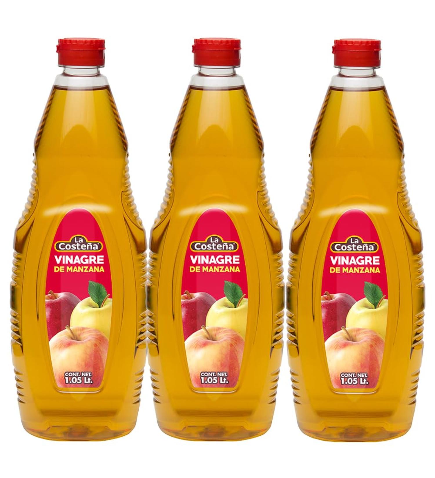La Costena Vinagre de Manzana 1050ml (Pack 3) / Mexican Apple Cider Vinegar Imported From Mexico - Buy Online on SooperMarket.com