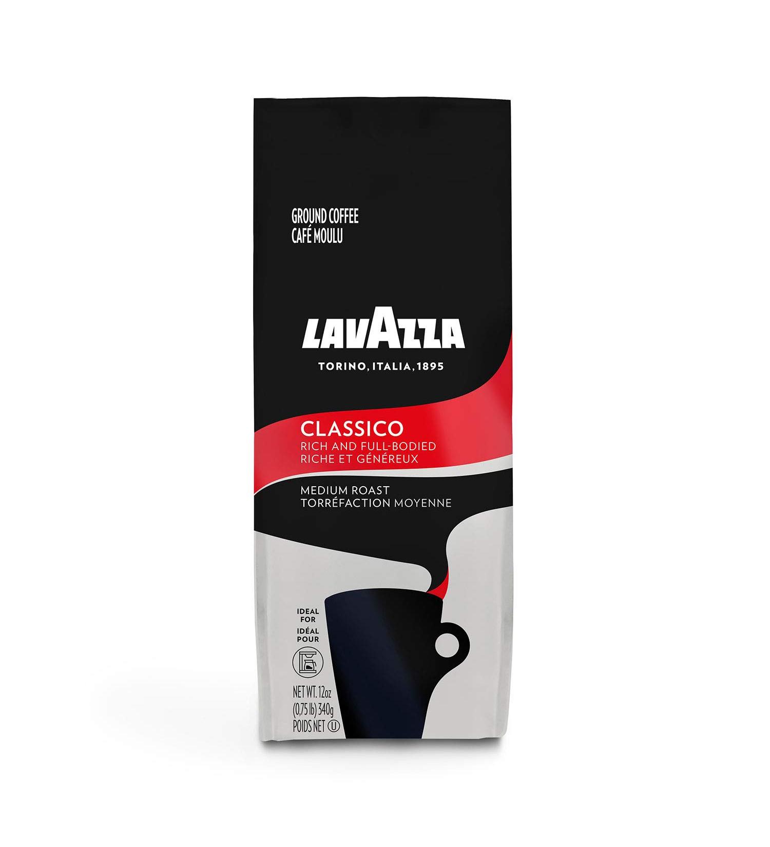 Lavazza Classico Ground Coffee Blend Medium Roast 12 Oz - 1 Pack - Buy Online on SooperMarket.com
