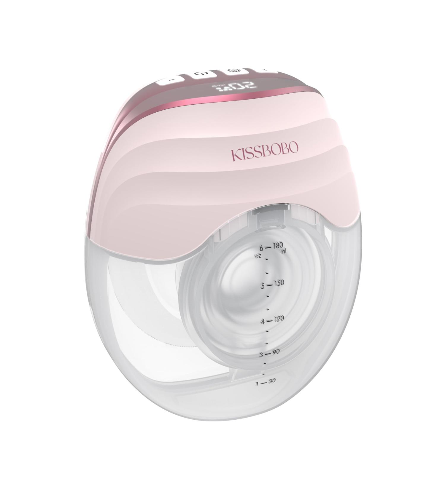 KISSBOBO Electric Breast Pump - Slim & Lightweight with Accessories | Perfect Gift Set for Moms & Couples (Pink) - Buy Online on SooperMarket.com