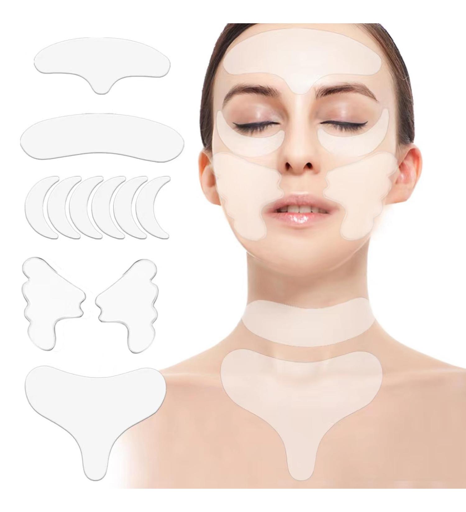 Face Lifting Patches Reusable Plumping Neck Pads Facial Wrinkle Smoothing Patches All in One Wrinkle Treatment Anti-Ageing for Rejuvenated Skin elasticity Anti Wrinkle Patches (Style B) - Buy Online on SooperMarket.com