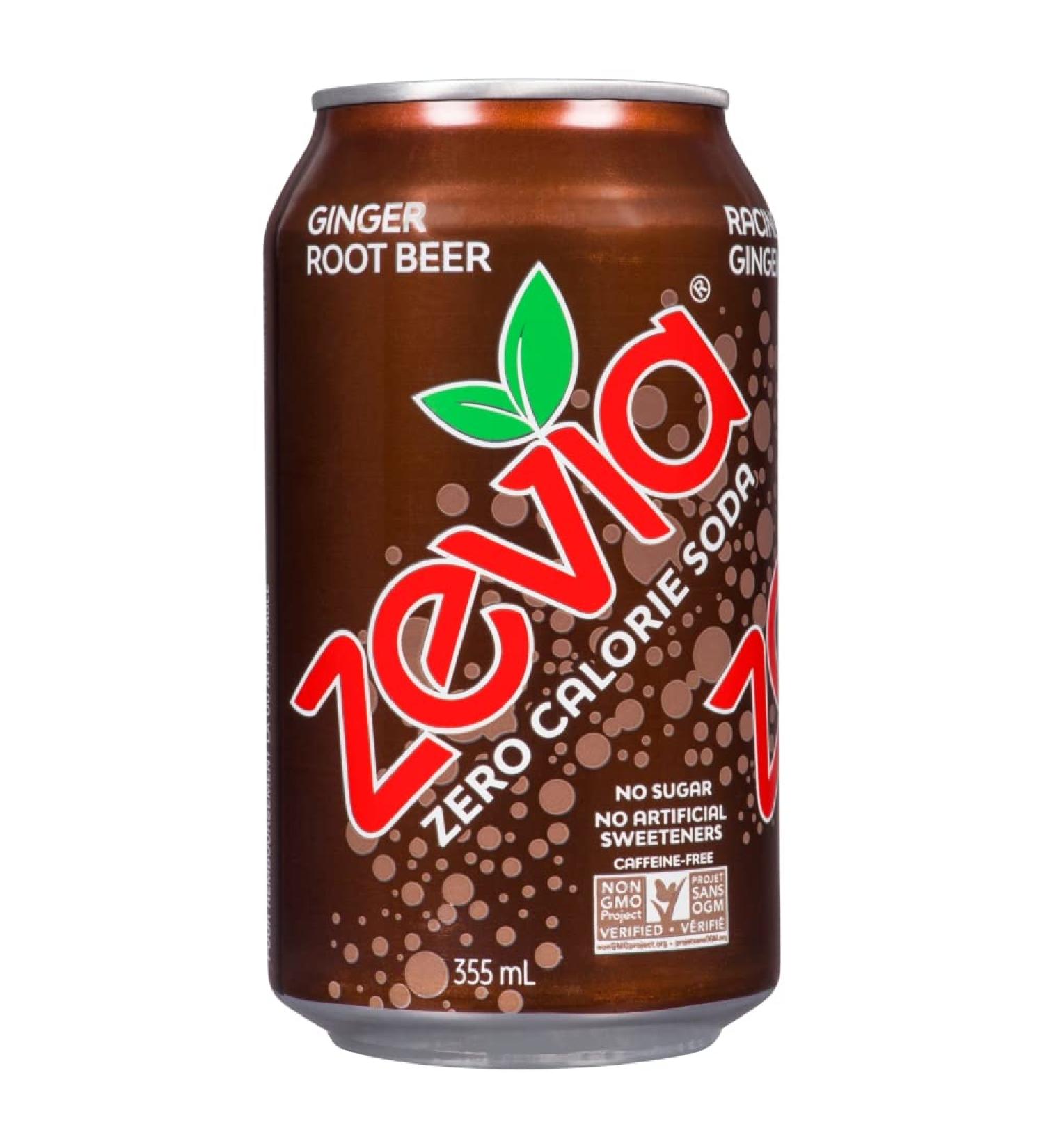 Zevia Ginger Root Beer zevia Zero calorie soda 24x355ml - Buy Online on SooperMarket.com
