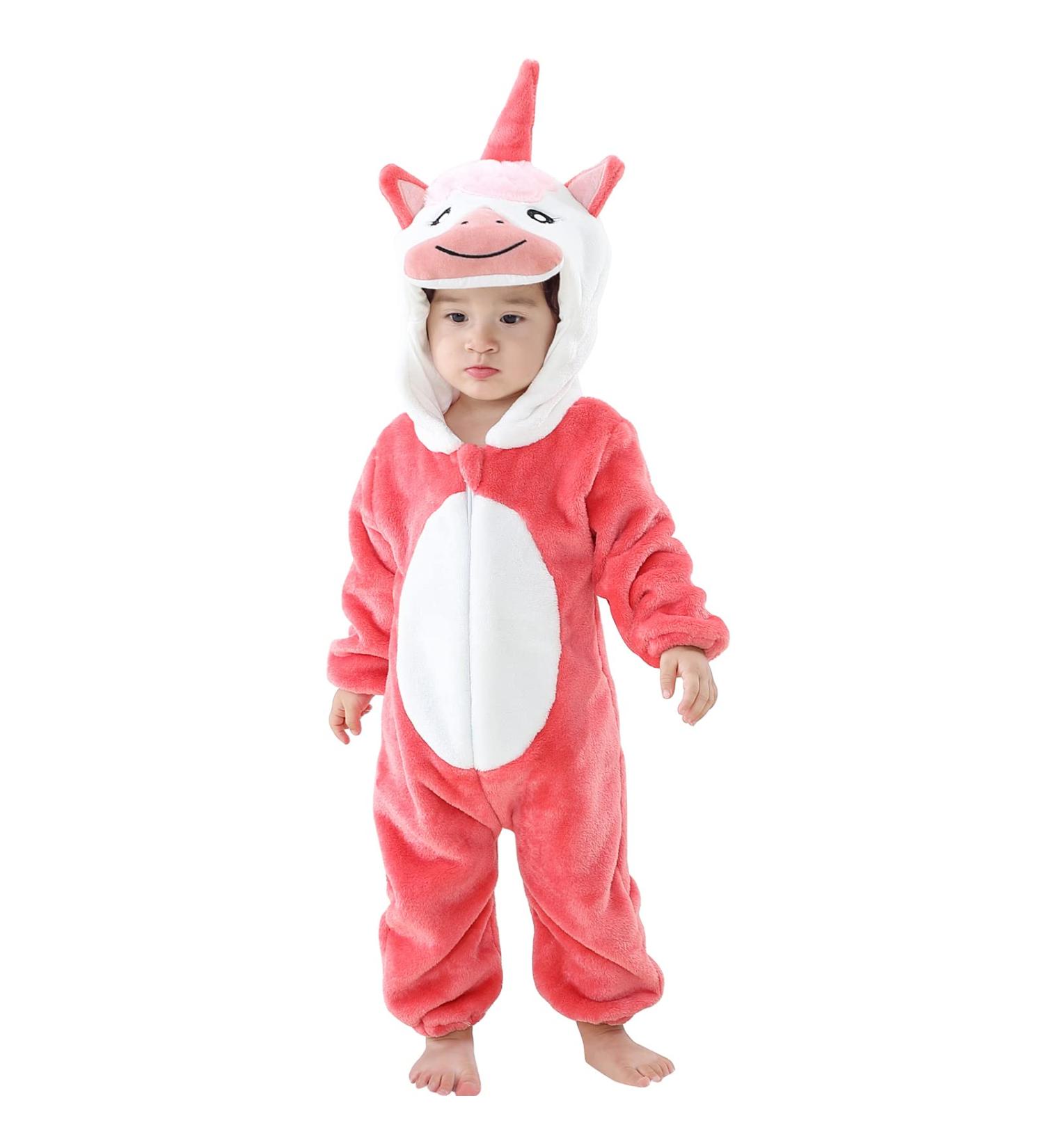 COOKY.D Unisex Winter Animal Hooded Baby Romper - Red (18-24 Months) - Buy Online on SooperMarket.com