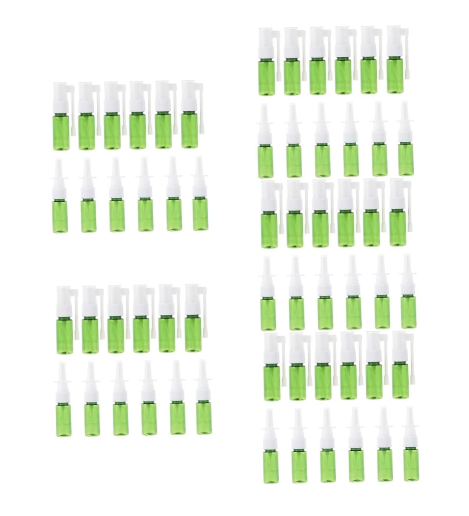 FOMIYES 60 Pcs Plastic Pump Spray Bottles - Makeup & Nasal Saline Containers - Travel Size - Assorted Colors - 9X2.4X2.4CM - Pack of 5 - Buy Online on SooperMarket.com