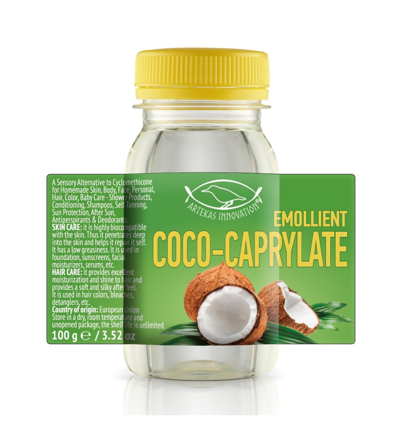 COCO-CAPRYLATE Liquid 100g - Emollient for DIY Skin Body & Hair Care | Perfect for Shower Products & Shampoos - International Shipping Available - Buy Online on SooperMarket.com