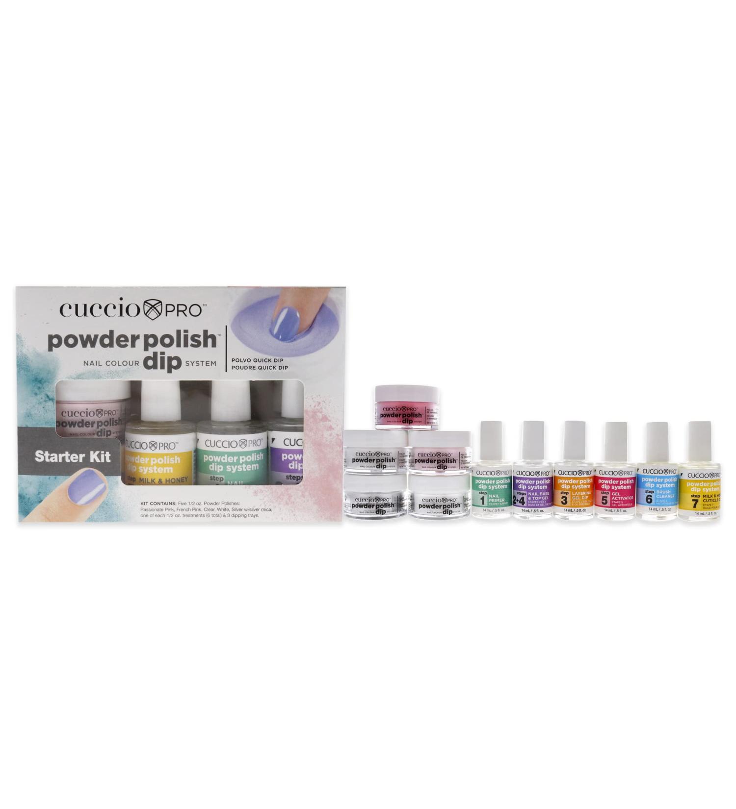 Cuccio Pro Powder Polish Dip Starter Kit - Professional Dipping System - Buy Online on SooperMarket.com