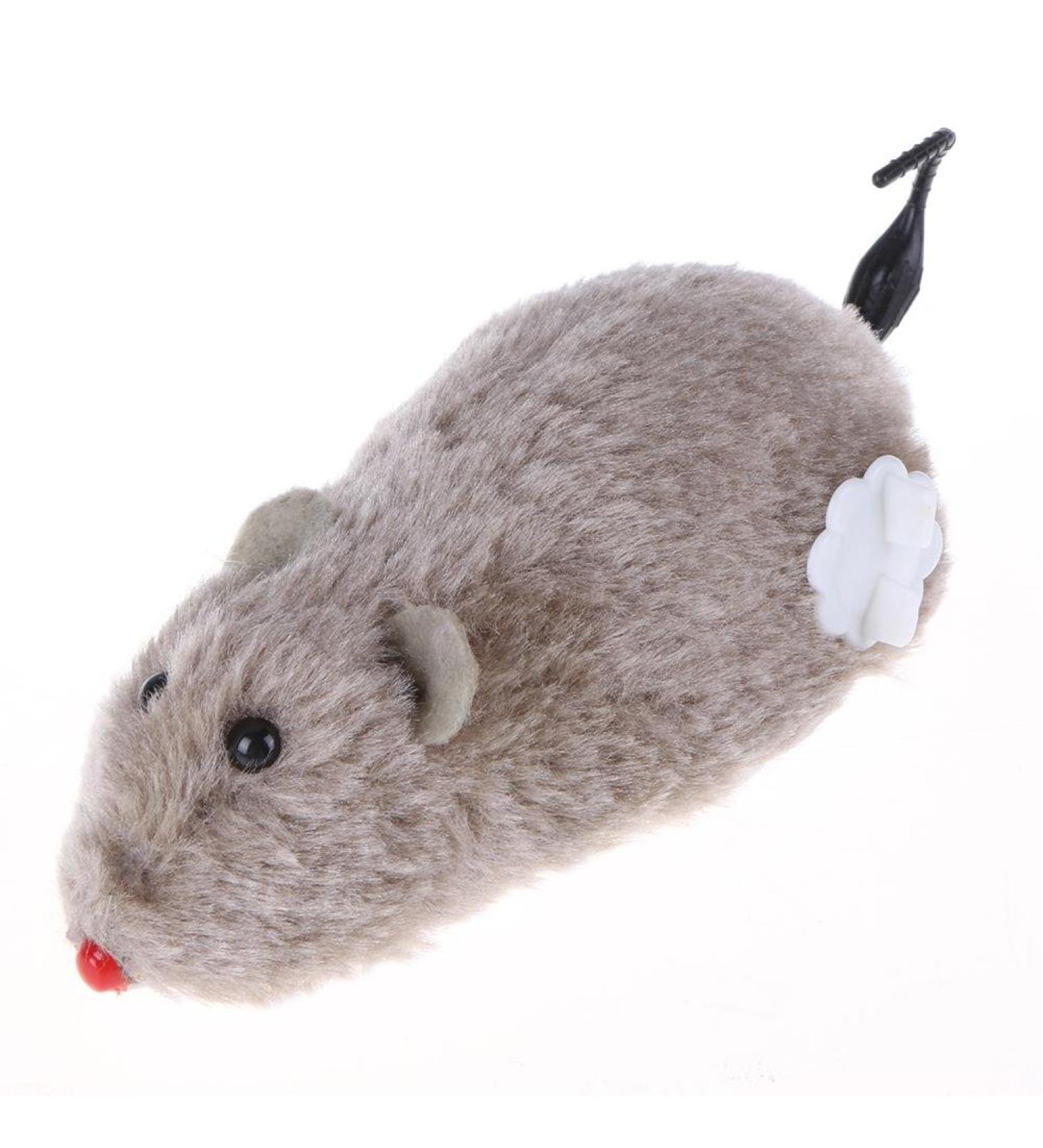 AVZYARDY Clockwork Mouse Toy Cat Plush Rat Mechanical Motion Interactive Toy(Grey) - Buy Online on SooperMarket.com
