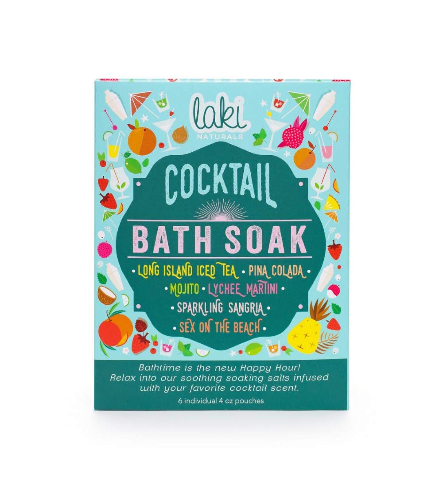 Laki Naturals Cocktail Bath Soaks - Muscle Recovery Epsom Salt Soak - 6 Pack - Buy Online on SooperMarket.com