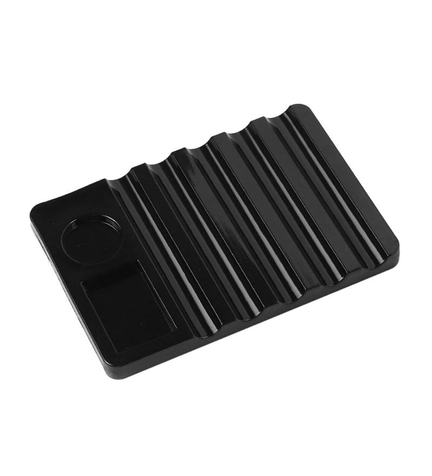 Worparsen Nail Art Palette Eye-catching Vivid 7 Slots Nail Art Brush Holder Compatible with Women Black - Buy Online on SooperMarket.com
