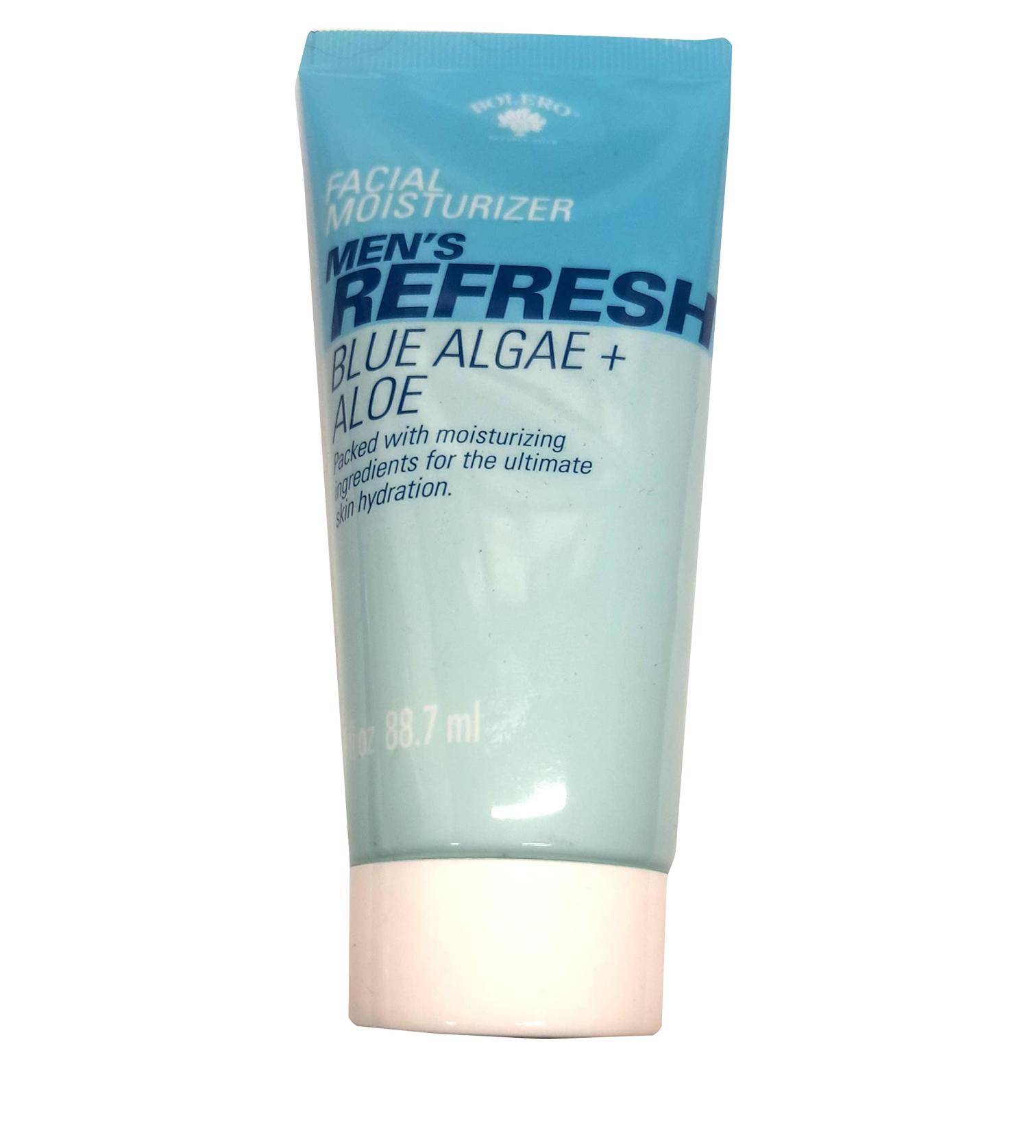 Bolero Facial Moisturizer Men's Refresh - Blue Algae & Aloe 3fl oz (88.7ml)