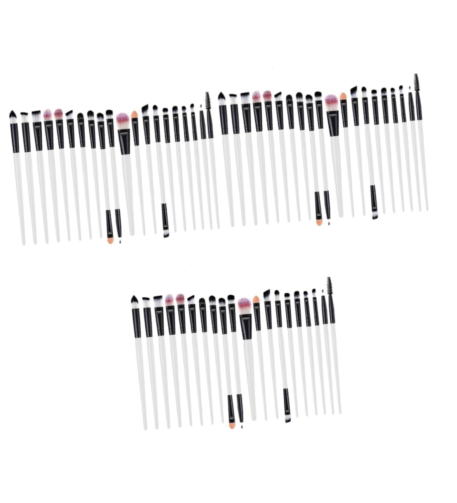 Beavorty 60 Pcs Makeup Brush Kit - Foundation Eyeshadow & Eyelash Tools for Women - Portable Eyebrow & Spoolie Brushes - International Shipping Available - Buy Online on SooperMarket.com