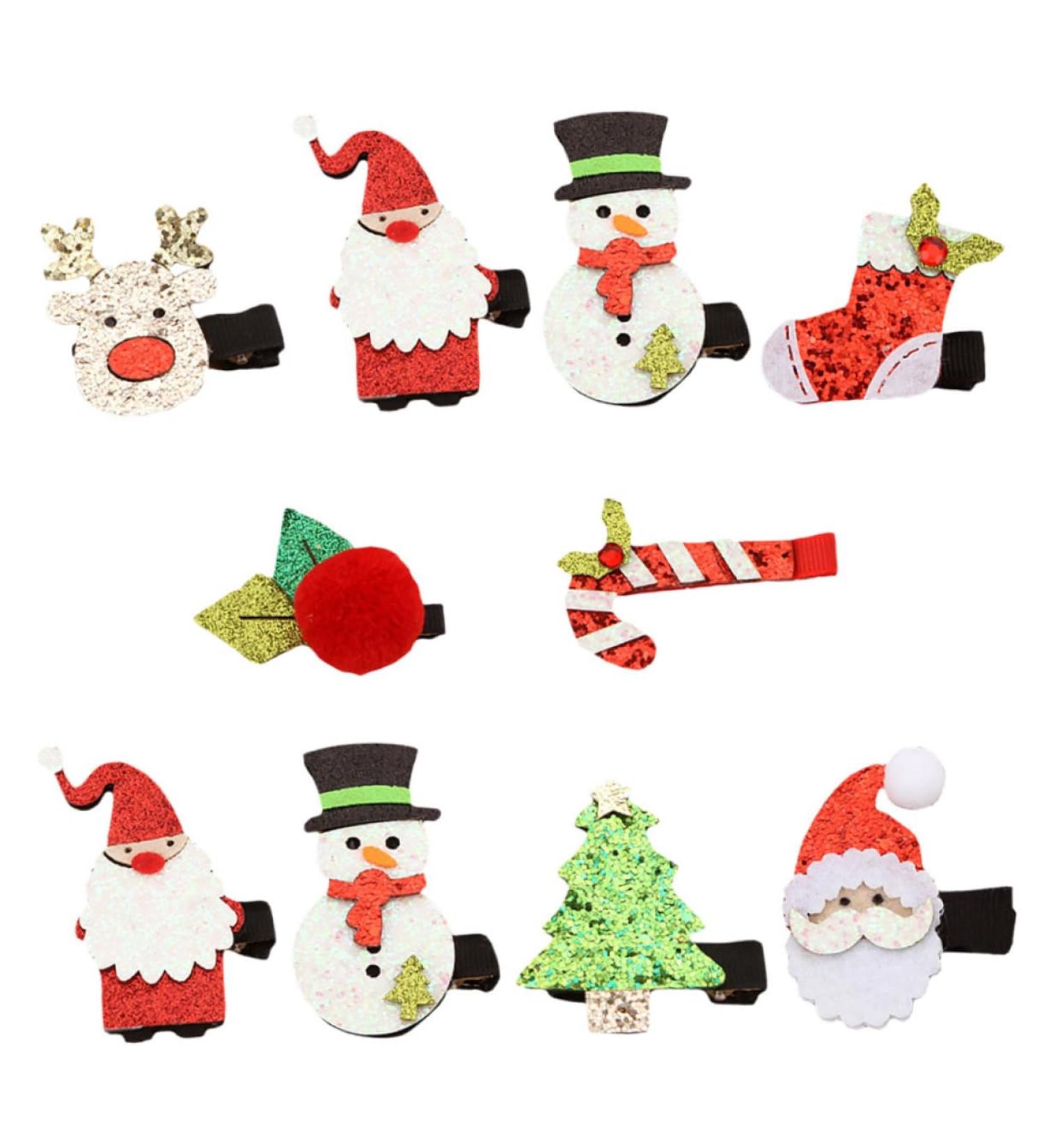 ABOOFAN 8 Sets Christmas Suit Hairpin Christmas Hair Grips Hairpin for Xmas Santa Hair Clips Elk Santa Hair Barrettes Xmas Hair Women s Suits Christmas Hair Clip Cloth Bobby Child Antlers - Buy Online on SooperMarket.com
