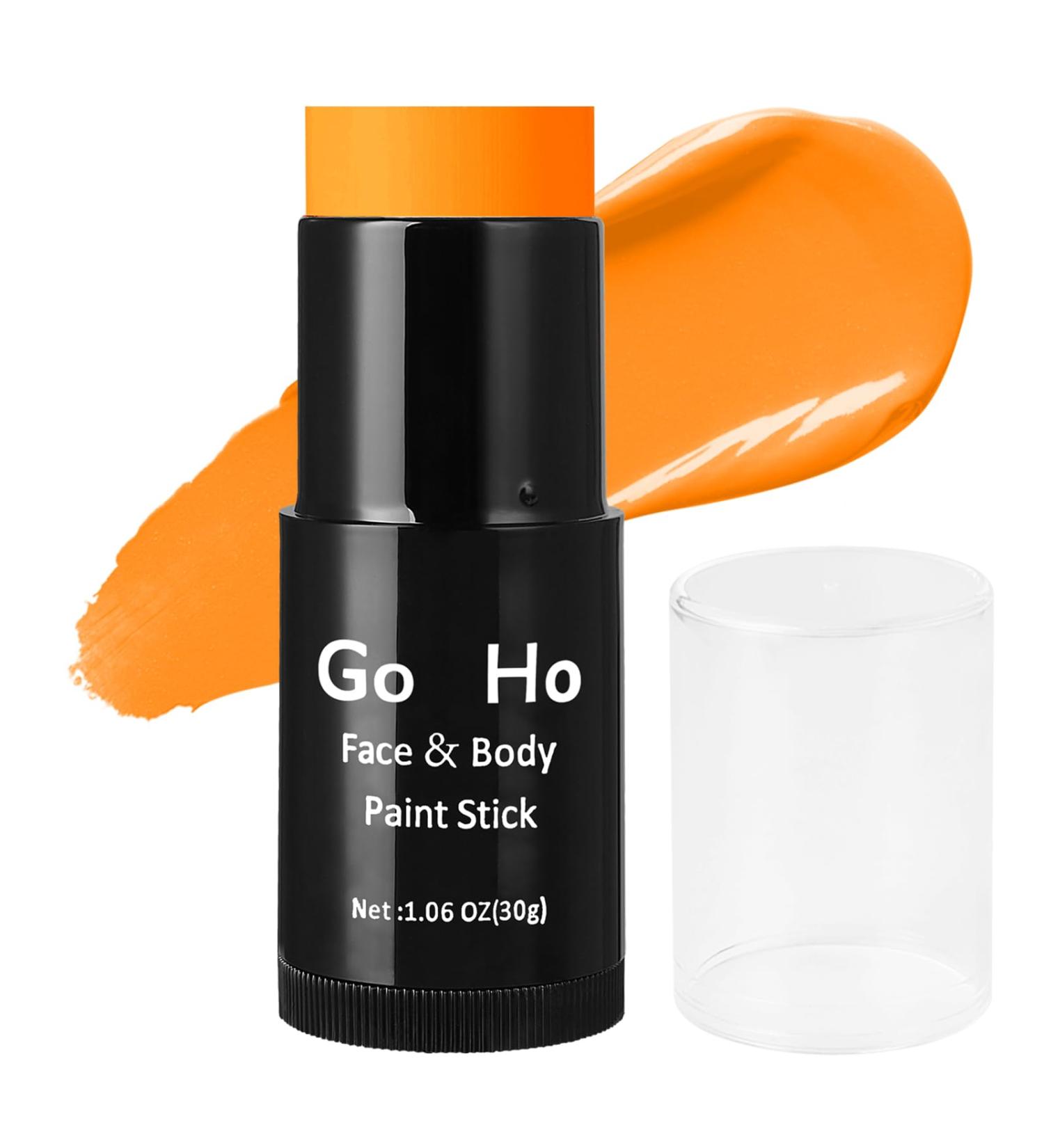 Go Ho Cream-Blendable Orange Face Paint Stick (1.06 Oz) - Halloween Cosplay Clown SFX Makeup - Buy Online on SooperMarket.com