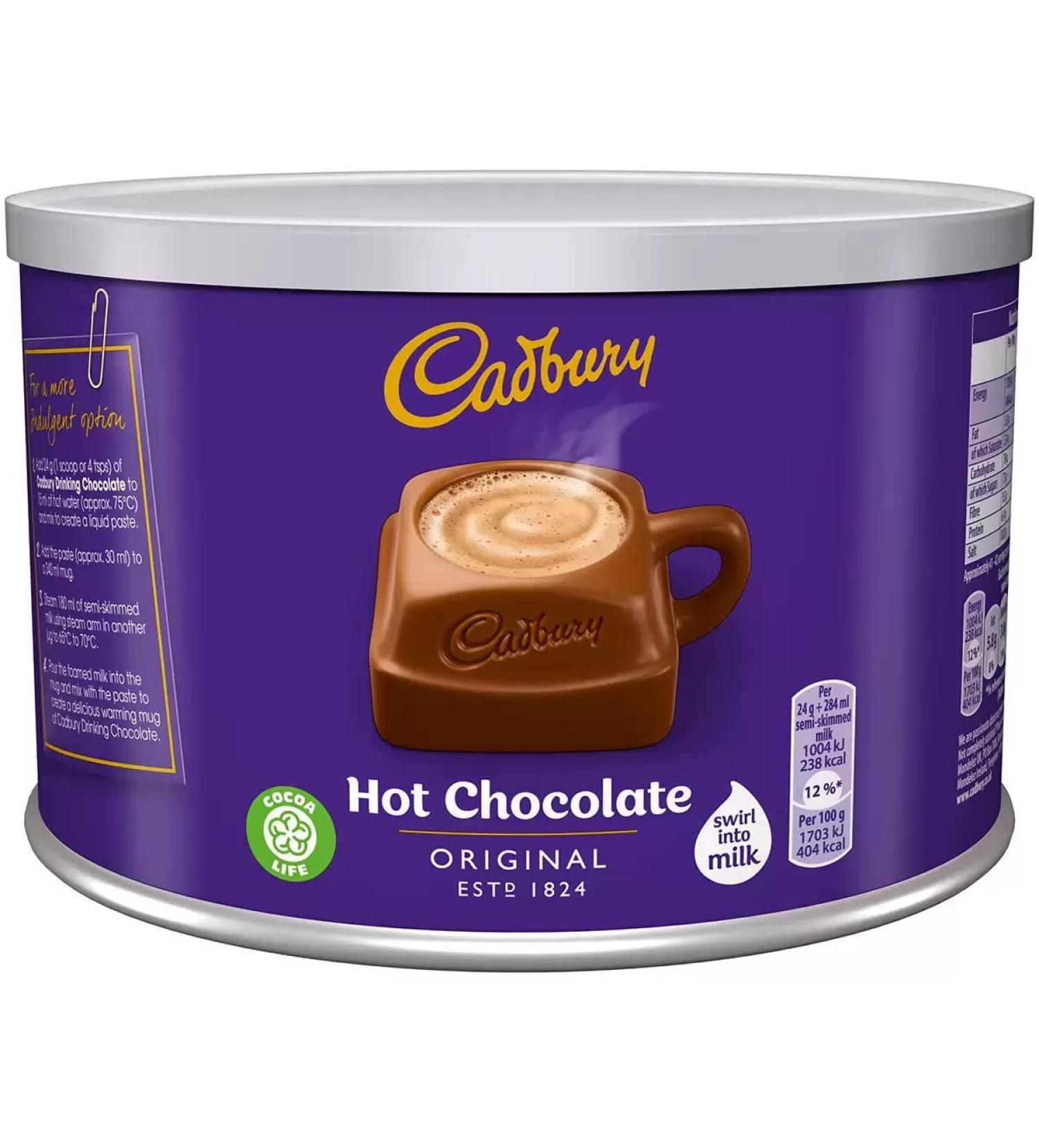 Cadbury Original Drinking Hot Chocolate Powder Swirl into/Add Milk - 1kg | Sold by Gronets - Buy Online on SooperMarket.com