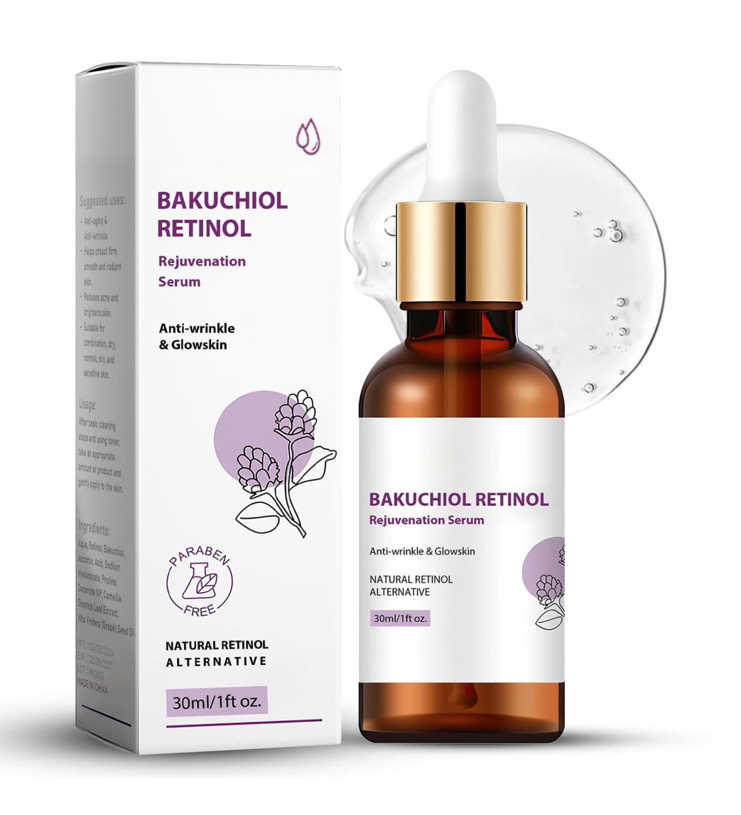 Bakuchiol Retinol Serum - Venature Retinol Rejuvenation for Face | Anti-Aging Serum for Wrinkles & Fine Lines | Korean Skin Care - Buy Online on SooperMarket.com