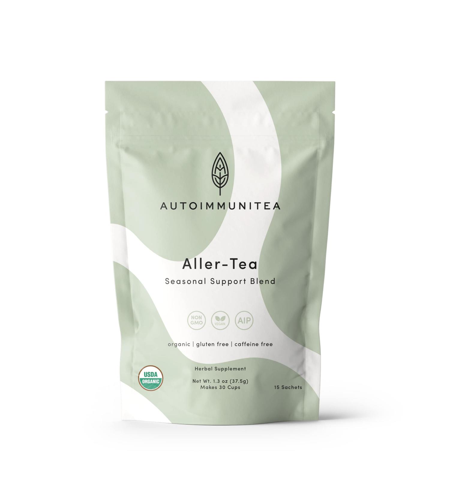 AIP Tea Allergy & Sinus Relief - Seasonal Support, Autoimmune Protocol Diet, Whole30 & Paleo-Friendly - Nettle, Dandelion, Lemon Balm - Buy Online on SooperMarket.com