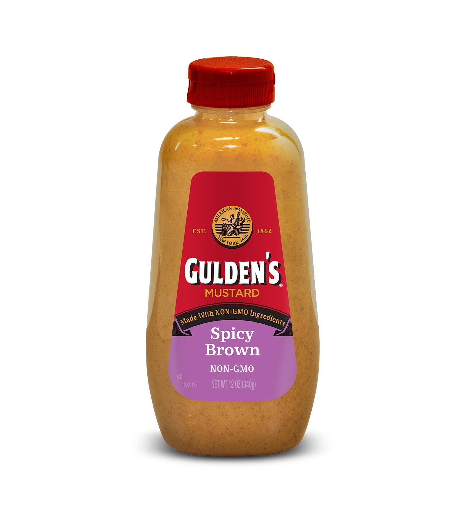 Gulden Squeeze Brown Mustard - 12 oz | Spicy Brown Mustard - Buy Online on SooperMarket.com