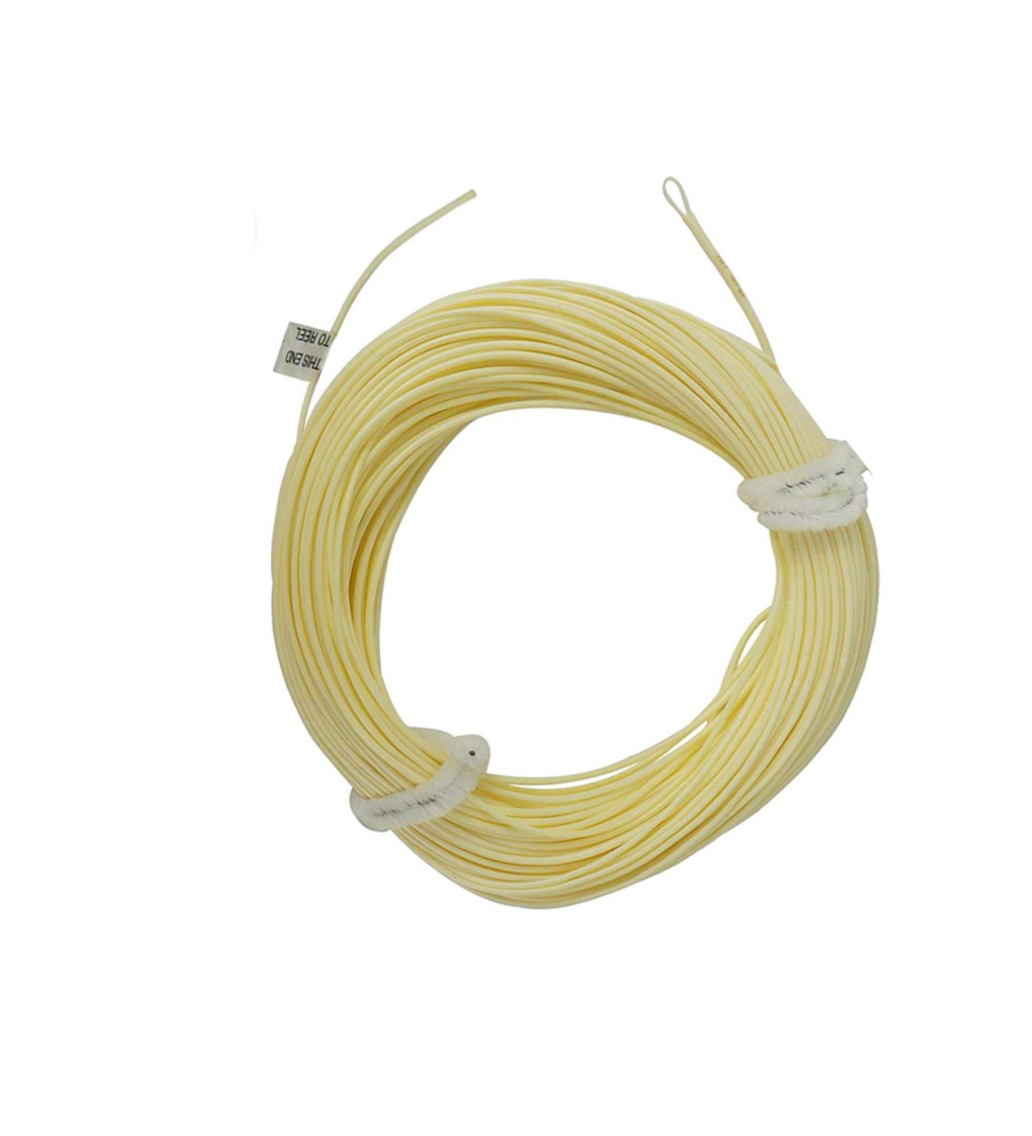 Aventik Trout Fly Line - Weight Forward Floating Cord with Exposed Loop | Easy Line ID - Milk Yellow 8WT - 1 Pack - Buy Online on SooperMarket.com