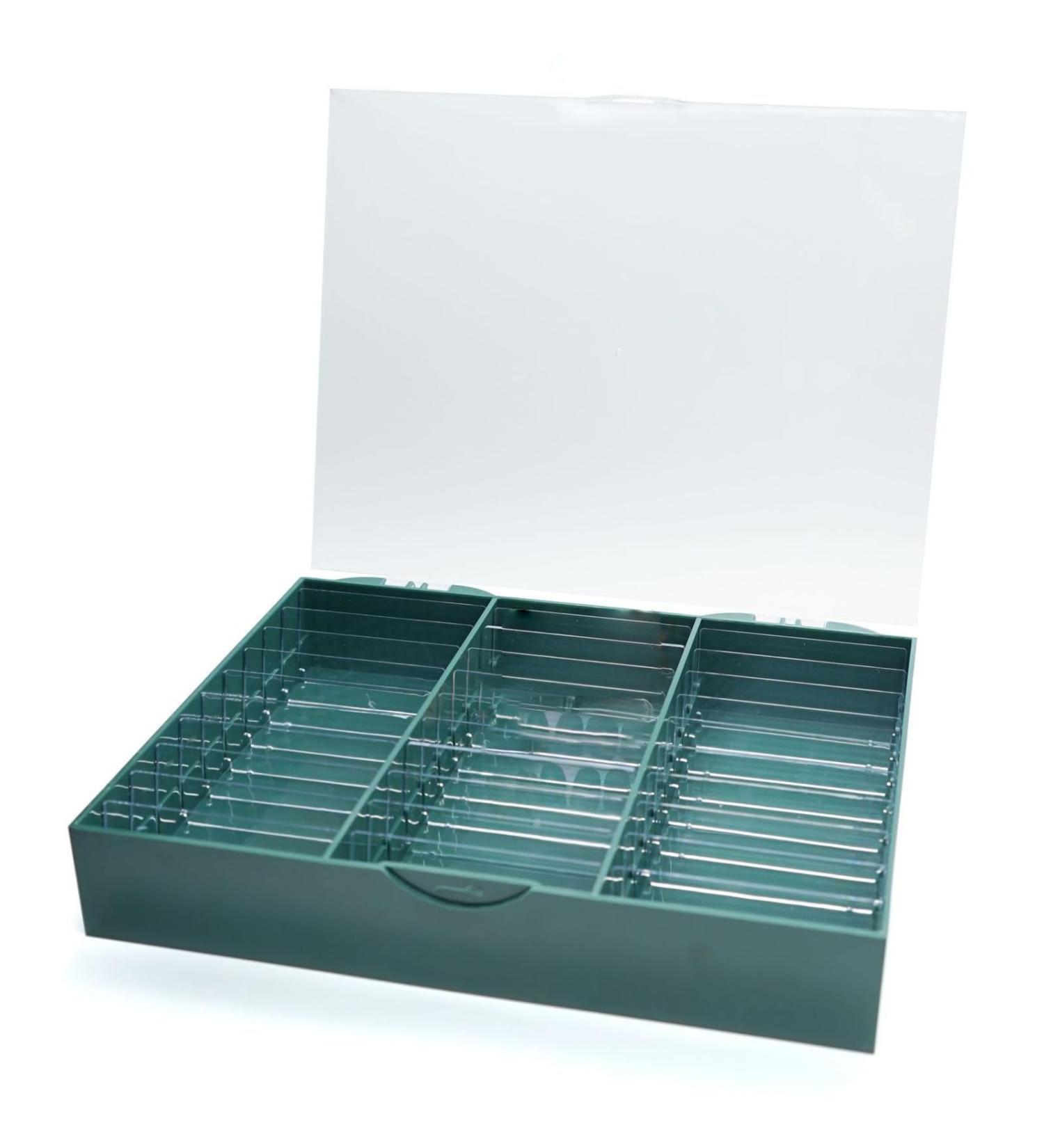 Portable Acrylic Case For Prevent Dust And Dirt Maintain The Cleanliness Suitable For Salons And Personal Use Adjustable Storage Solution dark green - Buy Online on SooperMarket.com
