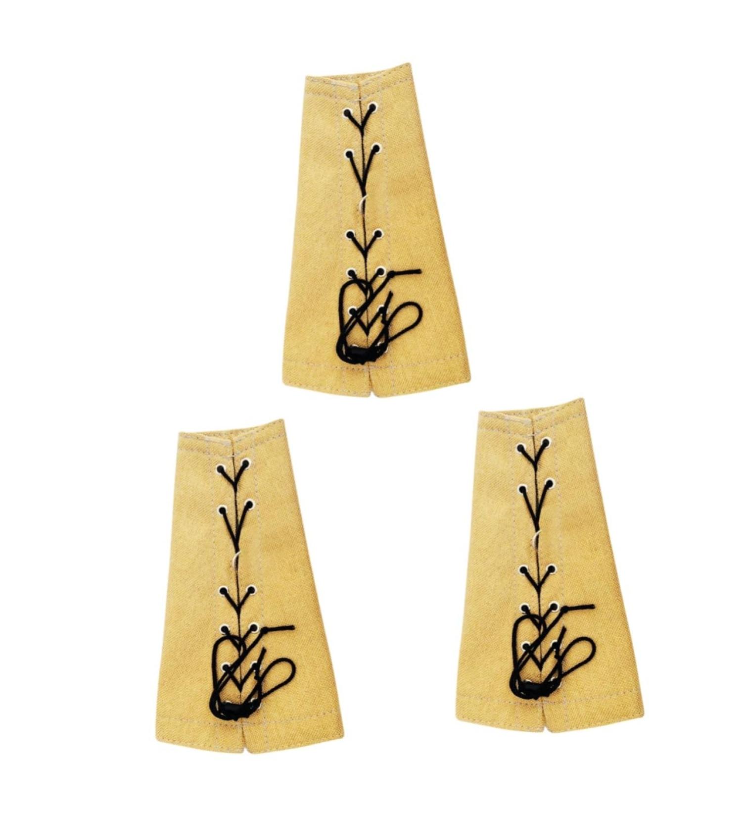 DOITOOL Outdoor Stuff 3 pcs Yellow Shawl Stuff Pet Outdoor Protective Bird Anti-Grab Style Pad for Shoulder Multi-Purpose 23.5*12cmx3pcs Khakix3pcs - Buy Online on SooperMarket.com