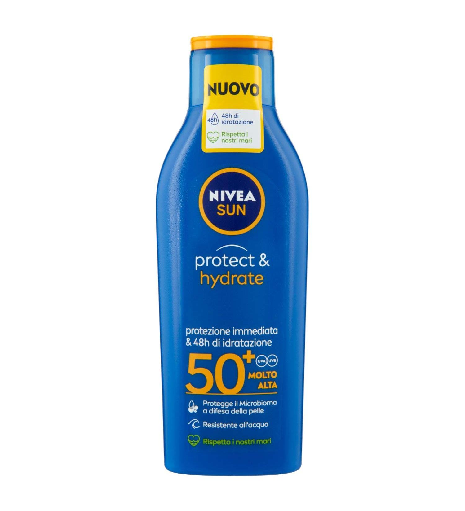 NIVEA FP50 + protect & hydrate 200 ml. - solar products - Buy Online on SooperMarket.com