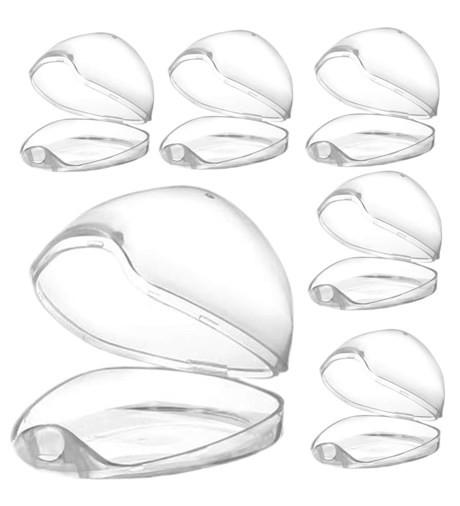Obelunrp Pacifier Case Set | 6 Transparent Travel Pacifier Holders | Baby Pacifier Container for On-the-Go Care - Buy Online on SooperMarket.com