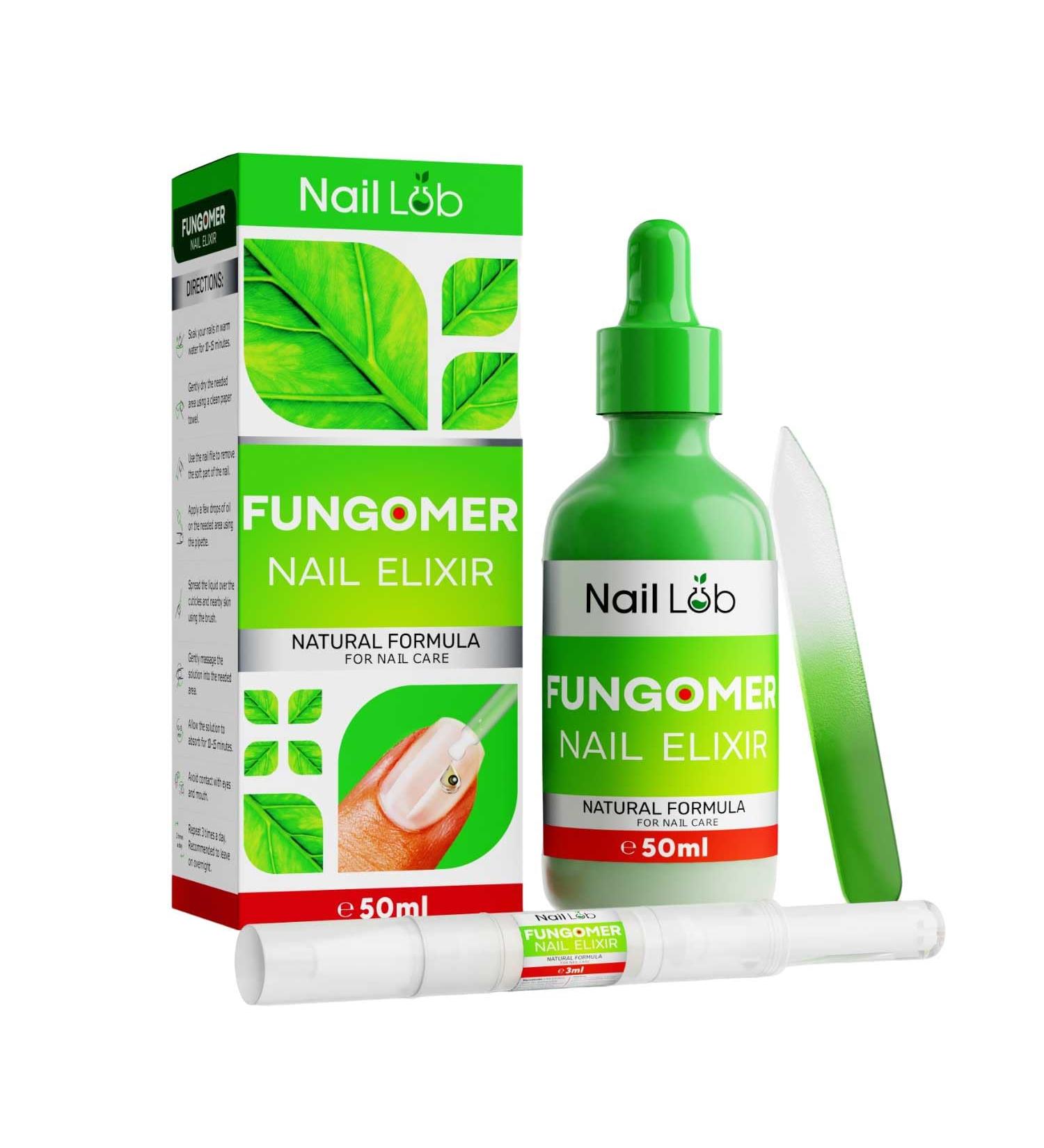 NAIL LAB Premium Fungal Nail Treatment 50ml - Tea Tree Oil for Toenails & Fingernails - Includes Bonus Nail Fungal Pen & File - Buy Online on SooperMarket.com