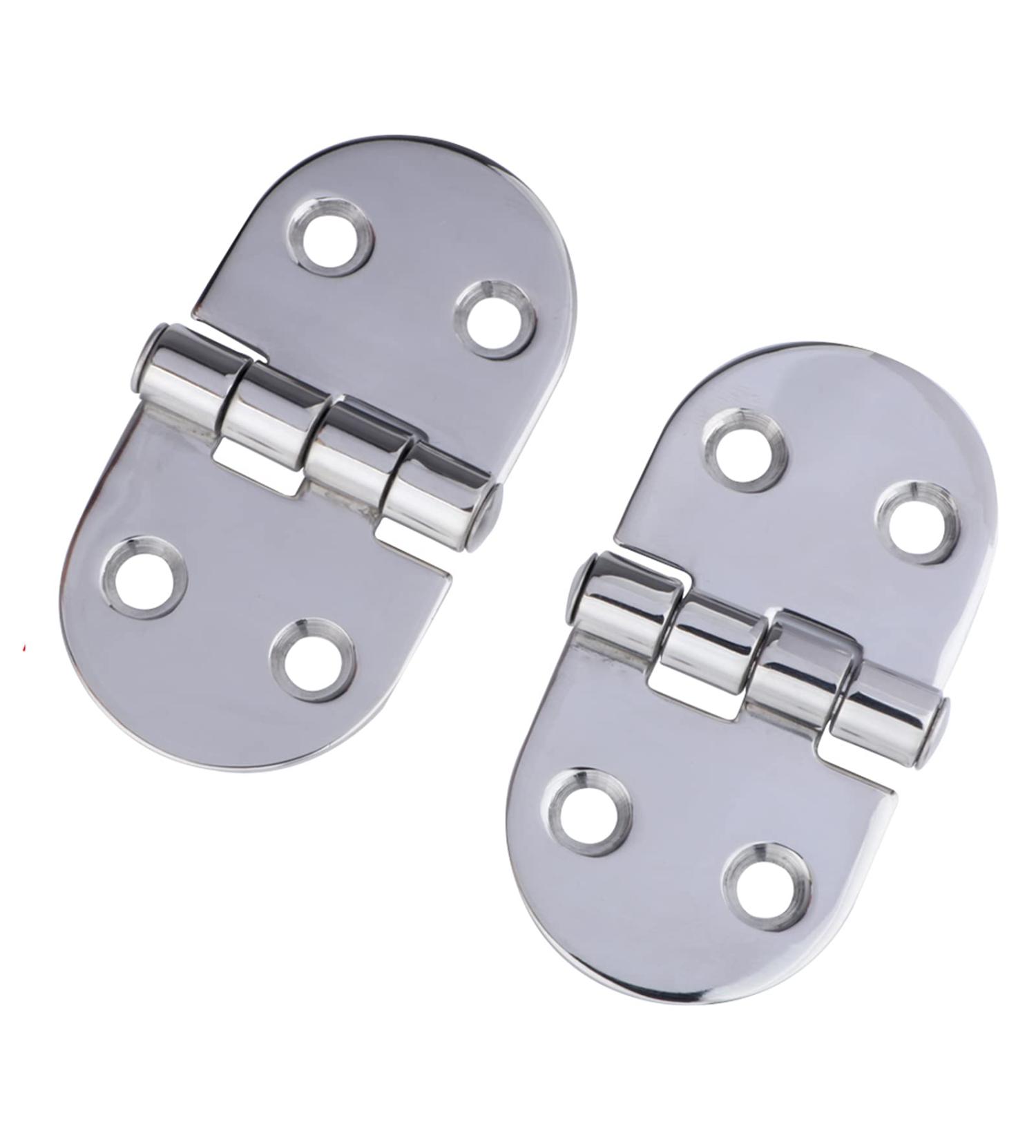 Stainless Steel Mirror Polished Boat Hinges 2 Pack - Butterfly Shaped Cabinet & Door Hinges 3 x 1.5 - Buy Online on SooperMarket.com