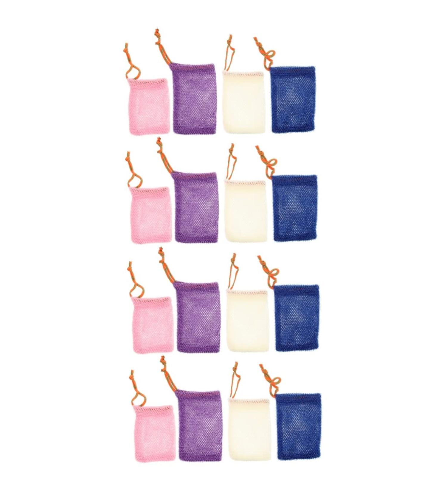 Healeved 16 Pcs Soap Bag Foaming Net Soap Saver Pouches Sisal Soap with Drawstrings Soap Nylon - Buy Online on SooperMarket.com