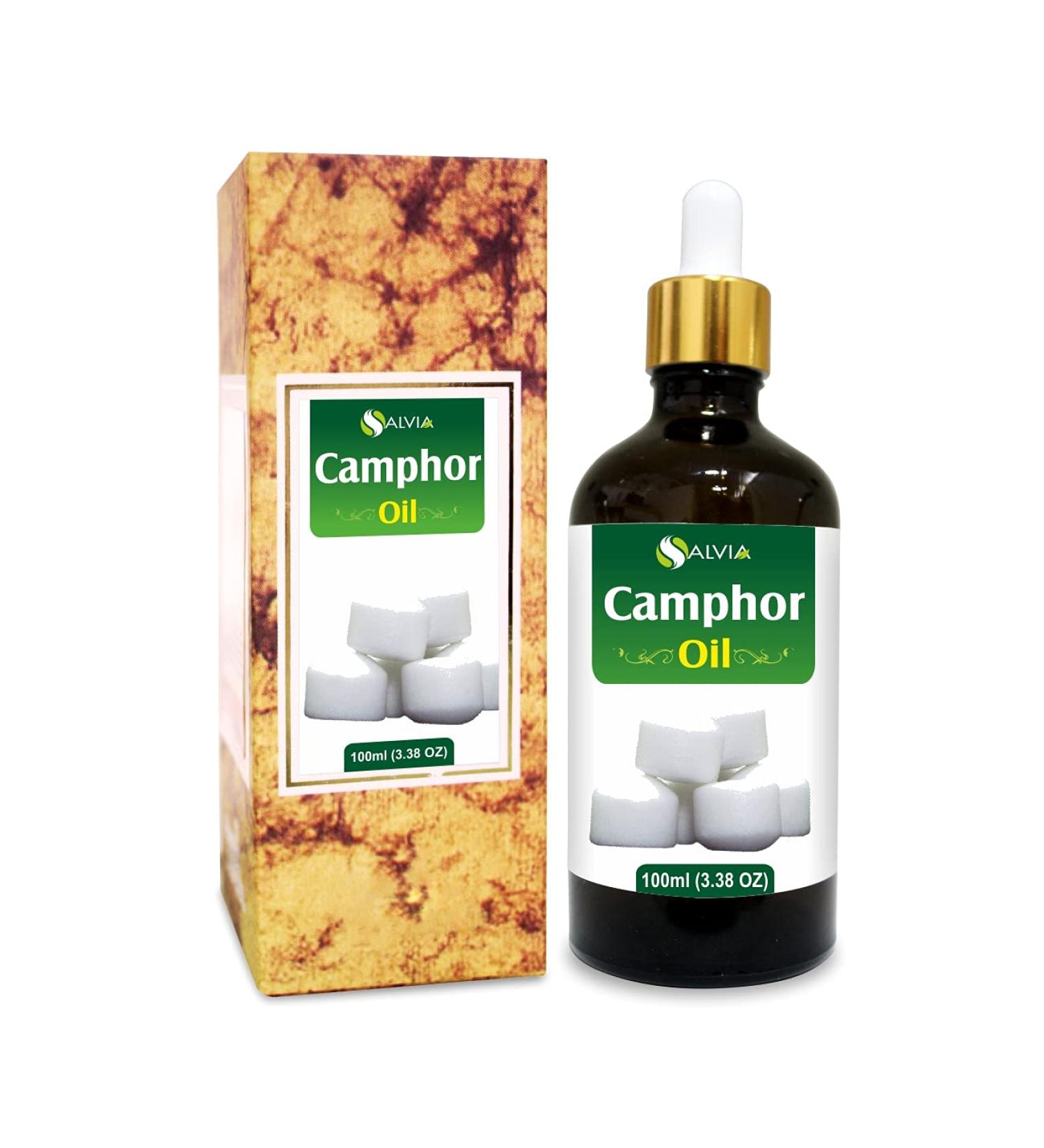 Camphor Oil (Cinnamonutn camphora) 100% Natural Pure Undiluted Uncut Carrier Oil 100ml with Dropper Camphor 100 ml with dropper - Buy Online on SooperMarket.com