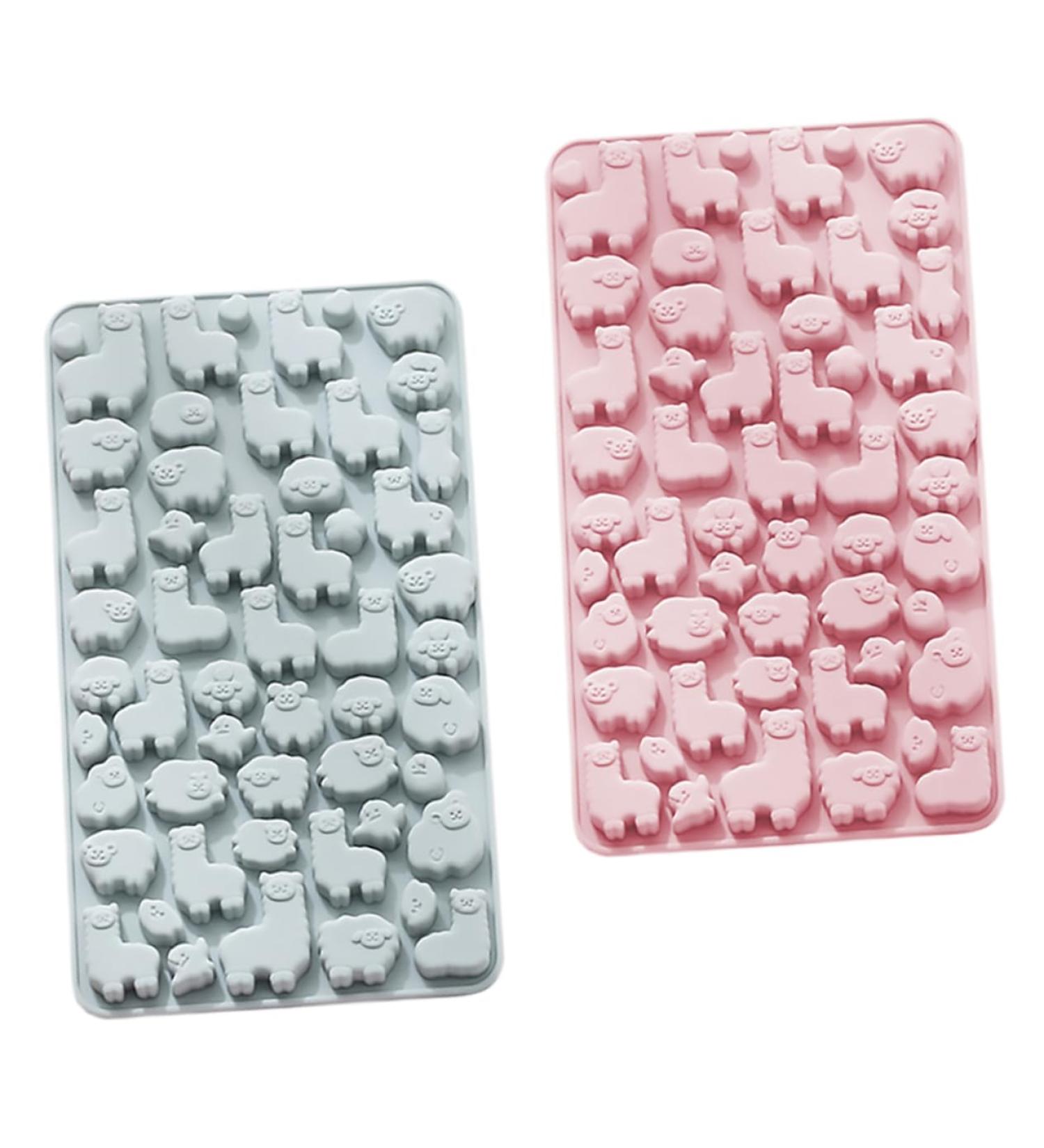 2pcs Chocolate Silicone Mold Silicone Jelly Mold Muffin Chewing Gum Candle Molds Silicone Soap Molds Cupcake Baking Pan Rubber Candy Molds Biscuit Cartoon Silica Gel Chocolate Mold 23.2X12.9X1.1CM Random Color - Buy Online on SooperMarket.com