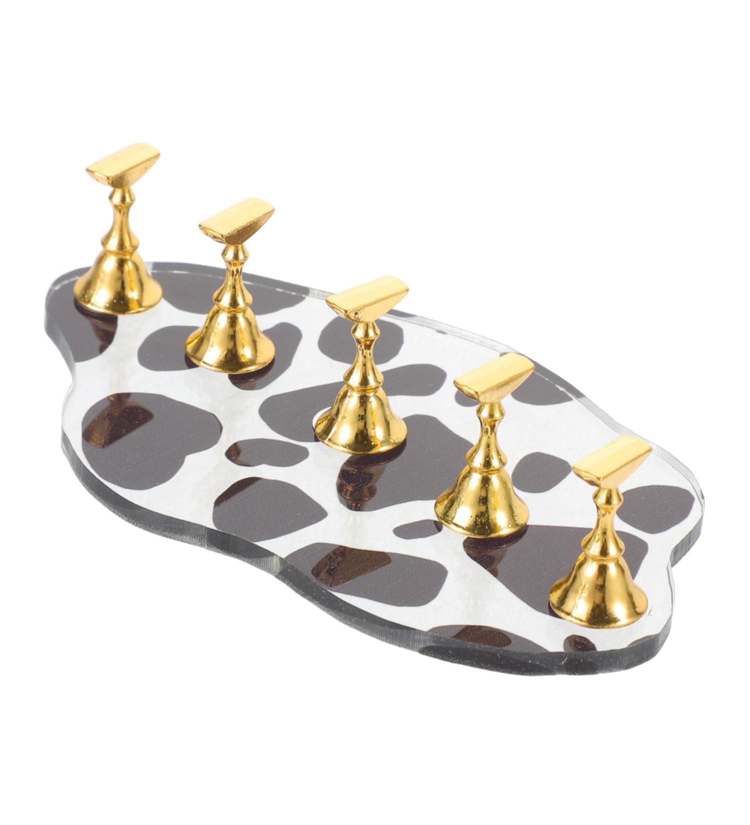 HAPINARY Fake Nail Stand 2 Sets magnetic supplies nail display stand nail frame nail stand for press press on nails holder with base Acrylic exercise rack press on artificial nails holder - Buy Online on SooperMarket.com