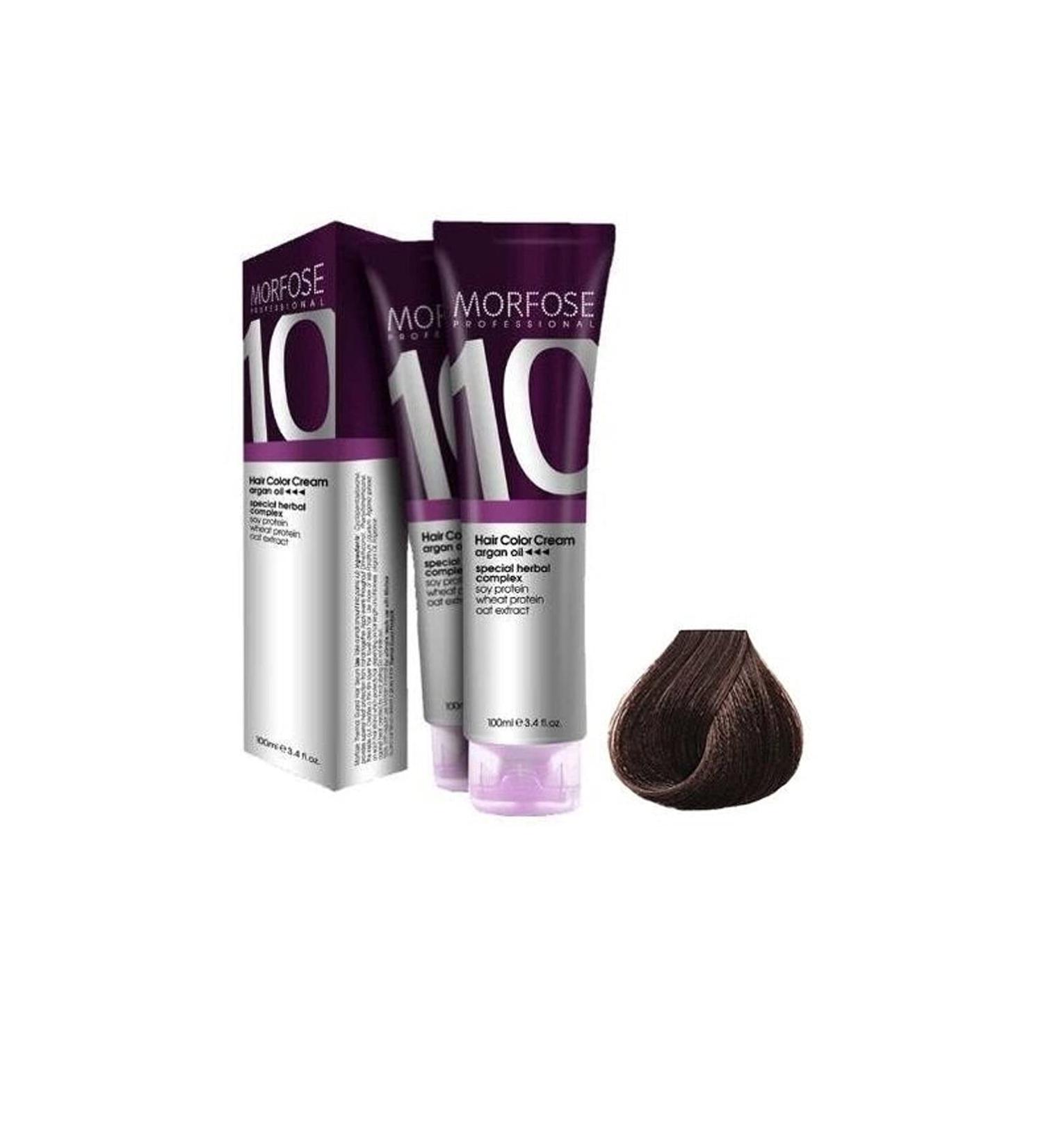 Morfose 10 Professional Hair Colour Cream 100 ml No. 5.34 Dark Copper Brown