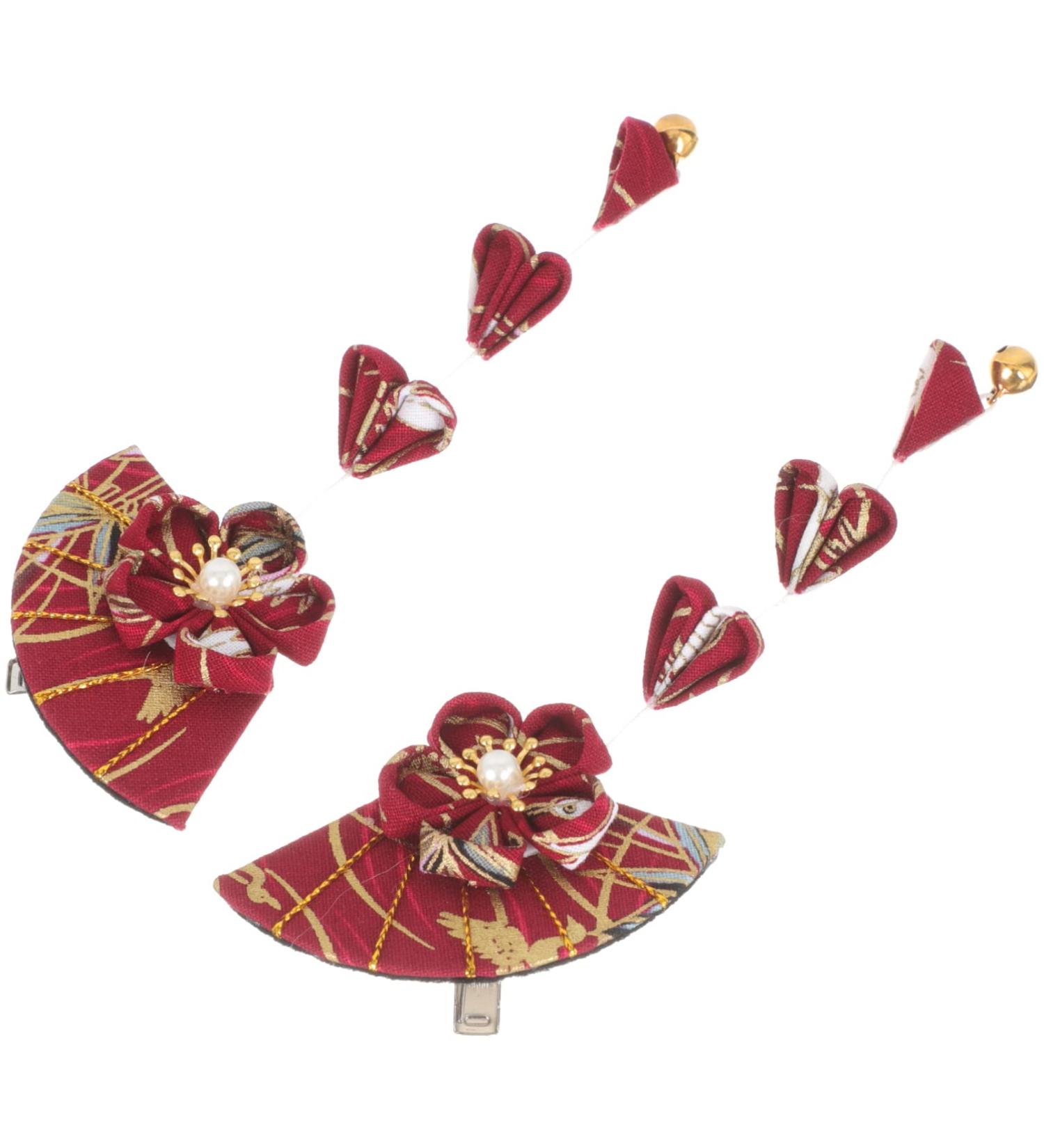 Didiseaon Wedding Decor Flower Hair Accessories Japanese Style Hair Clips Hair Barrette Tassel Flower Hairpin Traditional Tsumami Bobby Pin for Graduation Wedding Party Bridal Hair Clip - Buy Online on SooperMarket.com