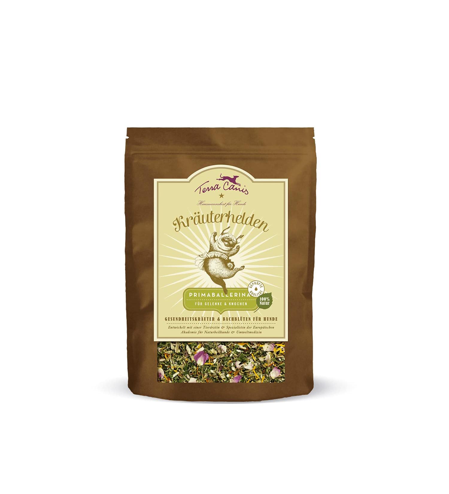 Terra Canis Primaballerina for Joints & Bones - Herbal Heroes 100g | Natural Dietary Supplement with Health Herbs & Bach Flowers for Dogs - Buy Online on SooperMarket.com