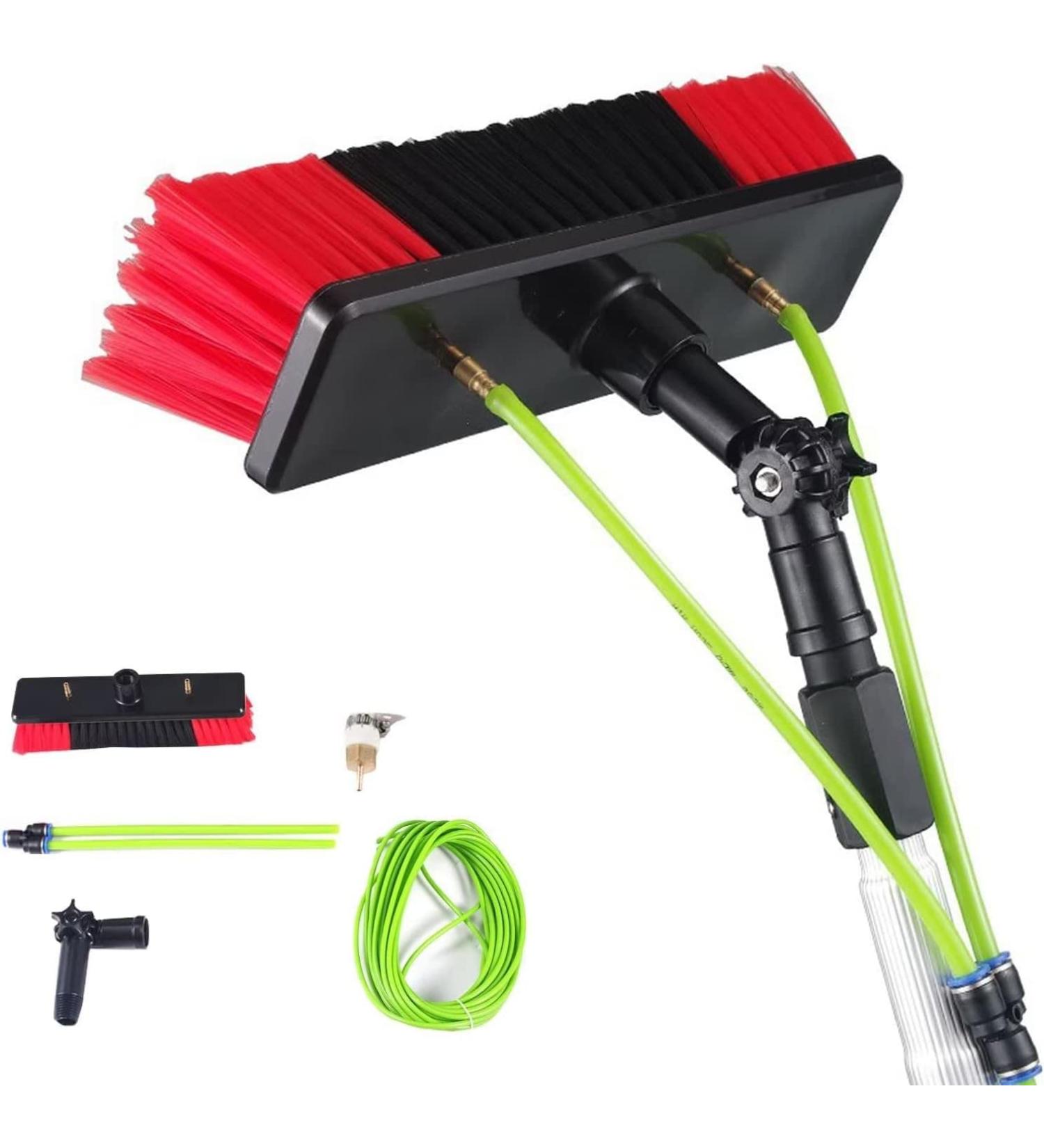 5m-12m Window Cleaning Telescopic Pole Water Fed Extendable Brush Suitable For Cleaner Conservatory Roof Photovoltaic Panel Cleaning Photovoltaic Panel Cleaning/window Clean 35cm Brush Head 6M/21FT - Buy Online on SooperMarket.com