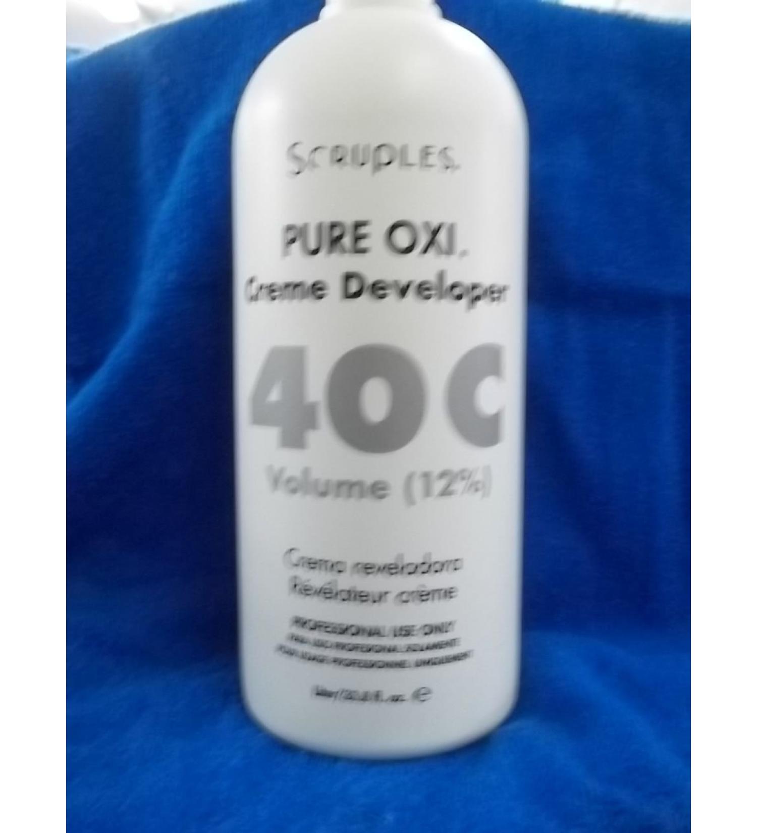 Scruples Pure Oxi Creme Developer 1 Liter / 33.8 fl oz (40C VOLUME - 12%)