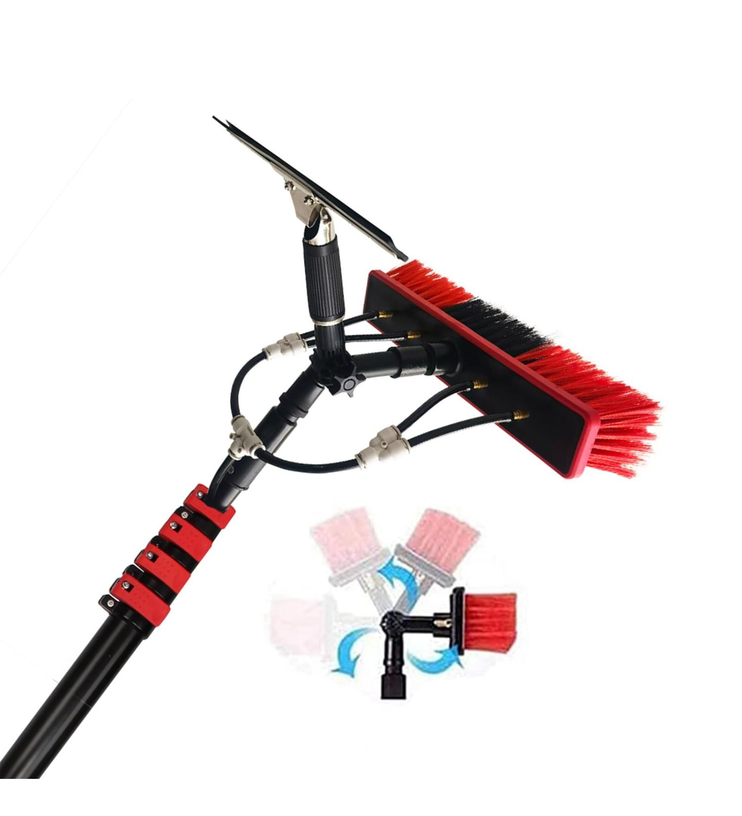 photovoltaic cleaner window cleaning pole 10.8M/35FT Window Cleaning Pole Outdoor Water Fed Telescopic 2 In 1 Brush Squeegee Attachment Professional Extendable Cleaner Conservatory Roof Gutt 3.6m/11.8ft - Buy Online on SooperMarket.com
