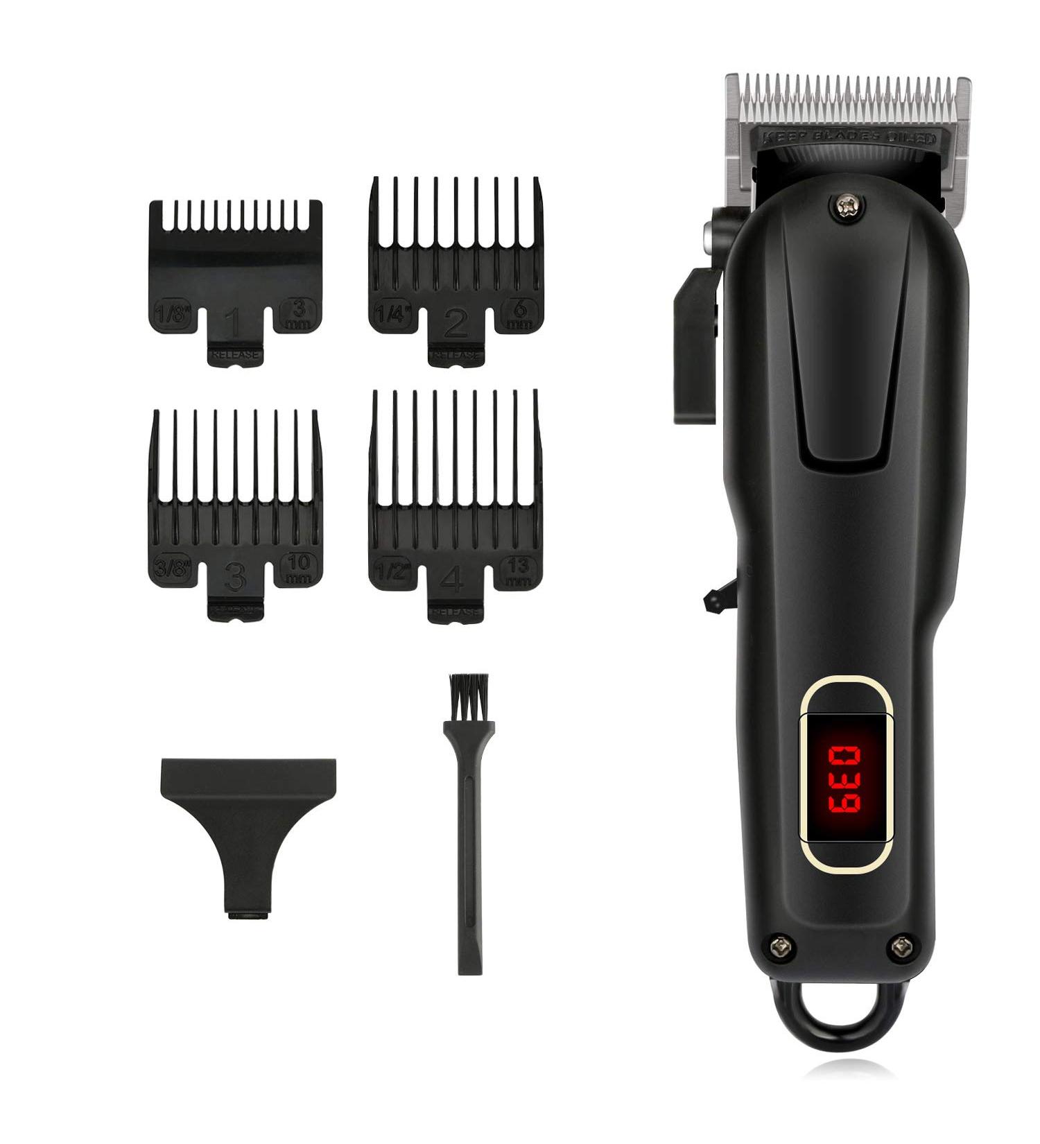 Hair Clipper Cordless Hair Clippers for Men Bluesa Maamlly Professional Waterproof Hair Beard Trimmer Rechargeable Led Display Hair Clippers - Buy Online on SooperMarket.com