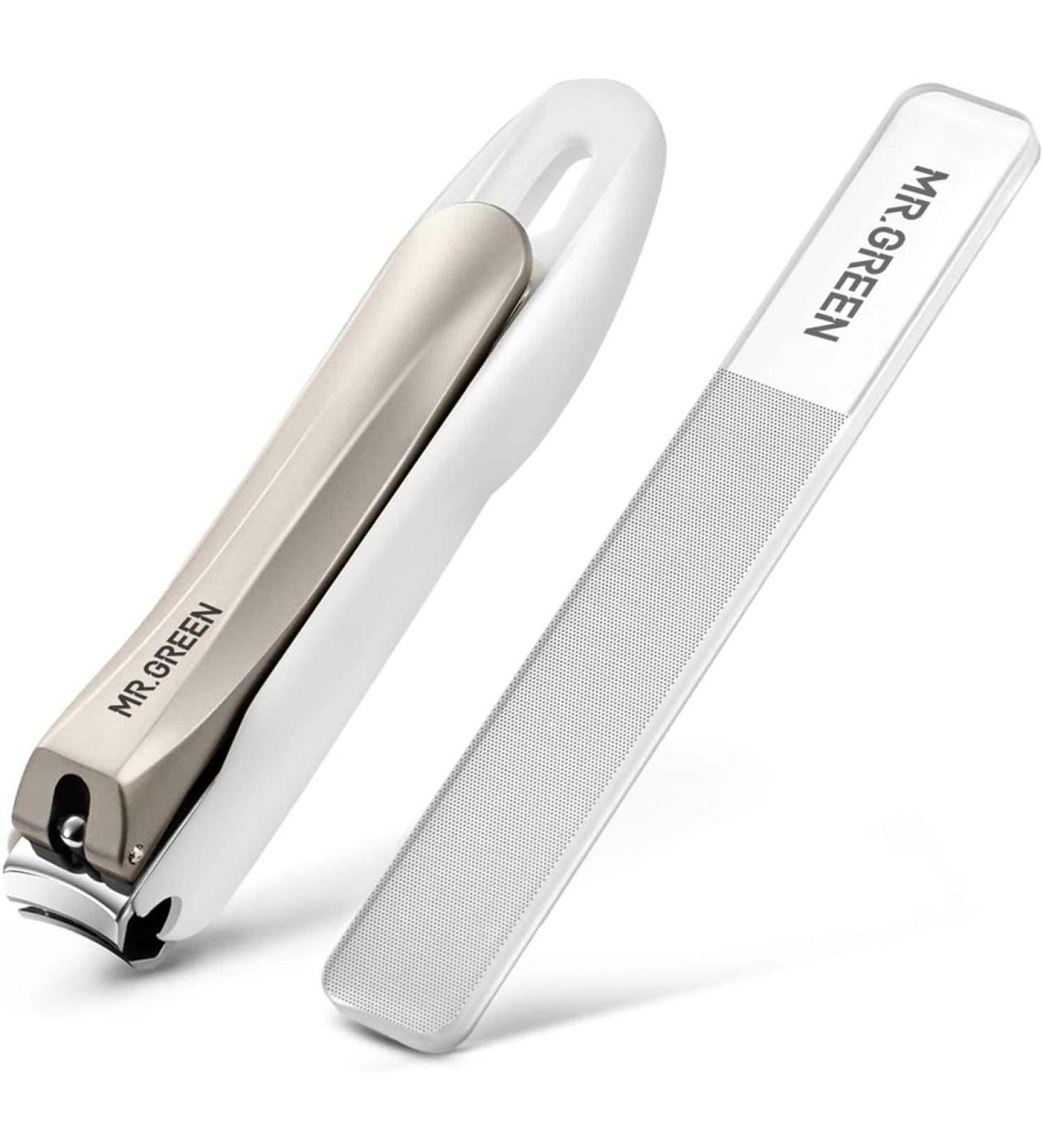 MR.GREEN Nail Clippers Anti Splash Fingernail Cutter Stainless Steel  - M+Nano Glass File - Buy Online on SooperMarket.com