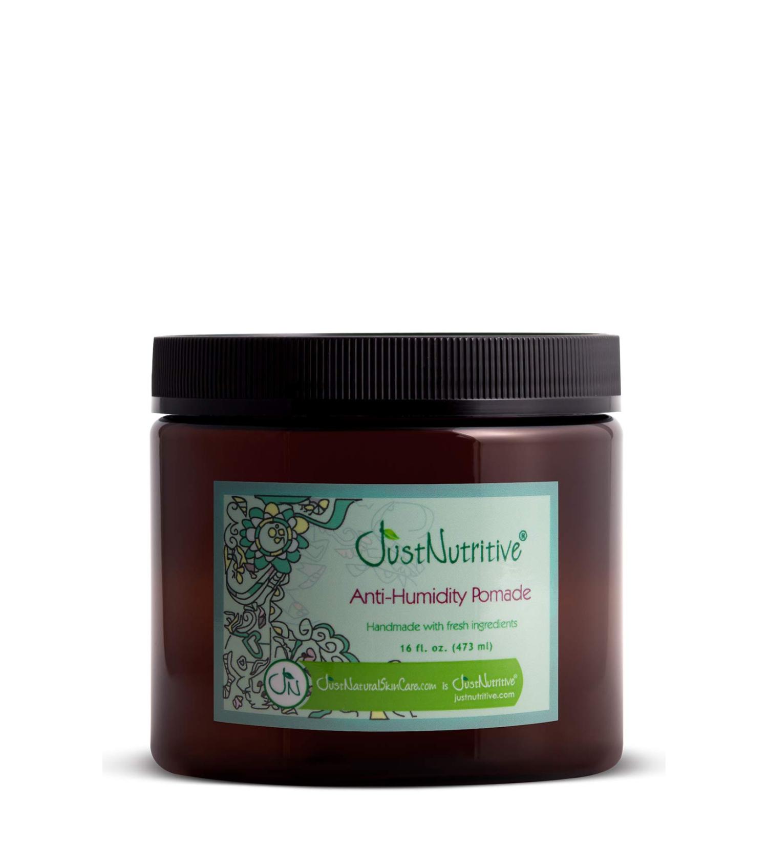 Just Nutritive Anti-Humidity Pomade | Anti-Frizz Styling Pomade | Protecting & Moisturizing Treatment | For All Hair Types Including Dry Hair 16 Fl Oz