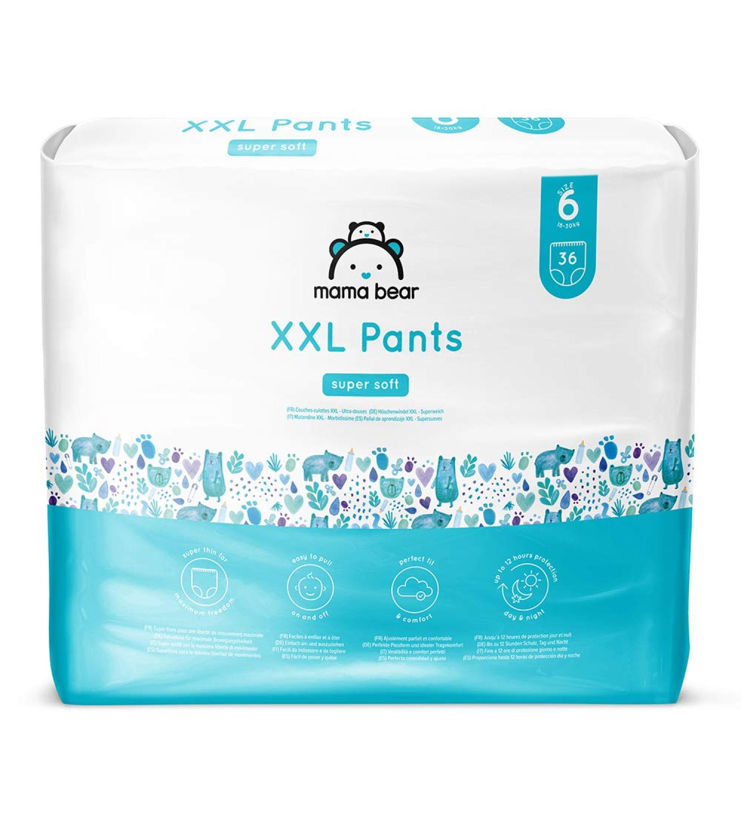 Buy Mama Bear Diapers XXL Size 6 | 72 Count (2 Packs of 36) - Best Quality International Shipping - Buy Online on SooperMarket.com