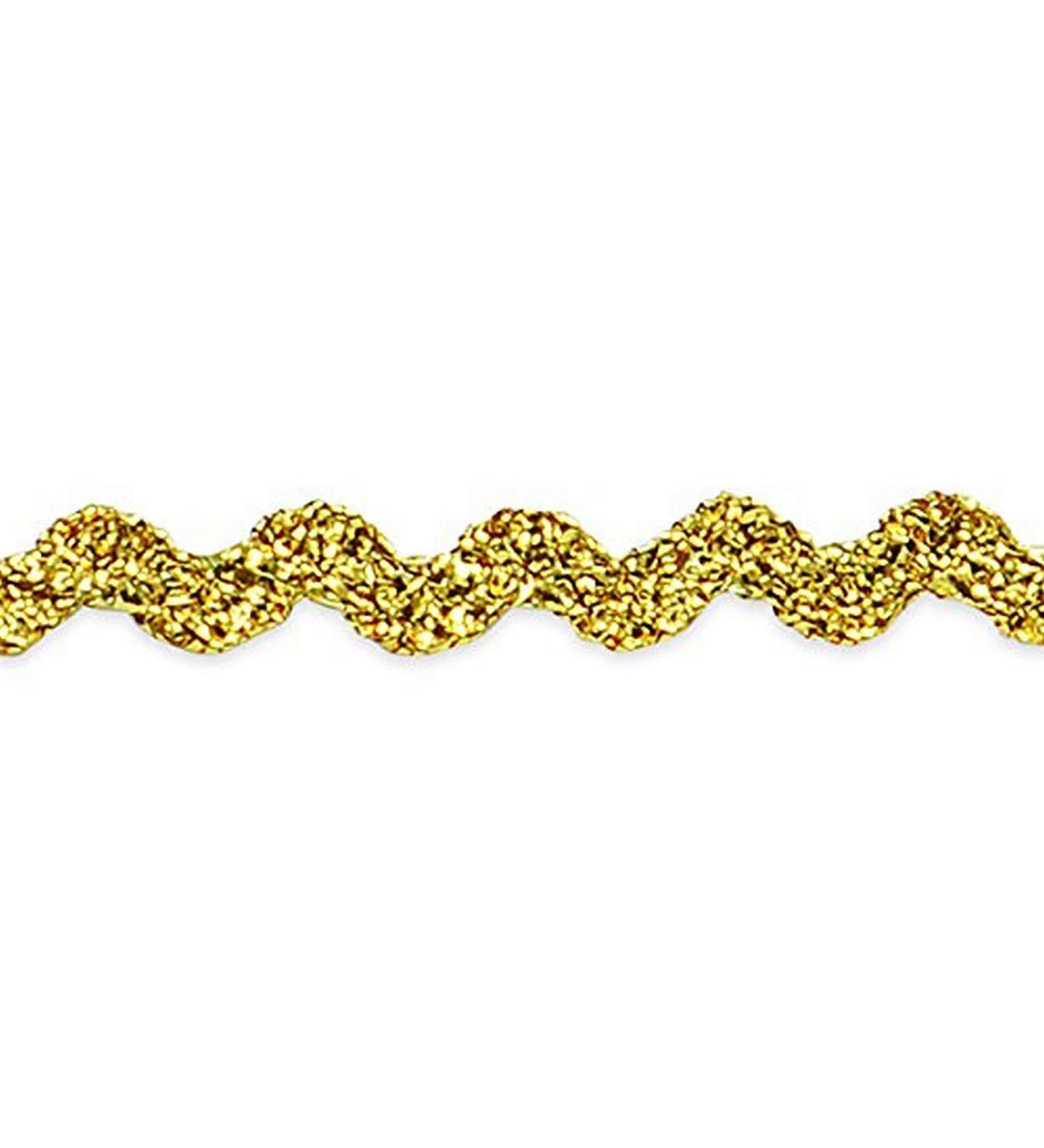 1/8 Metallic Mini Ric Rac Trim by the Yard - Metallic Gold (36 yards) - Buy Online on SooperMarket.com