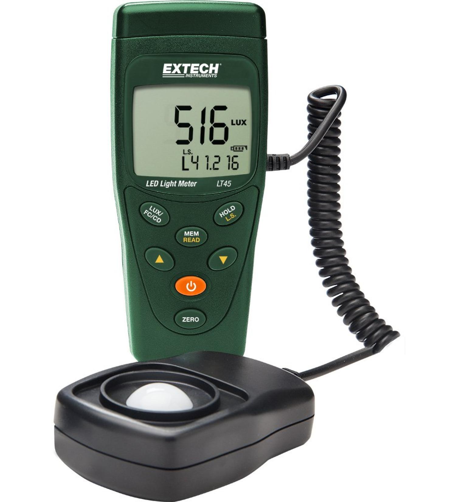 Extech LT45 LED Light Meter Color LED Light Meter