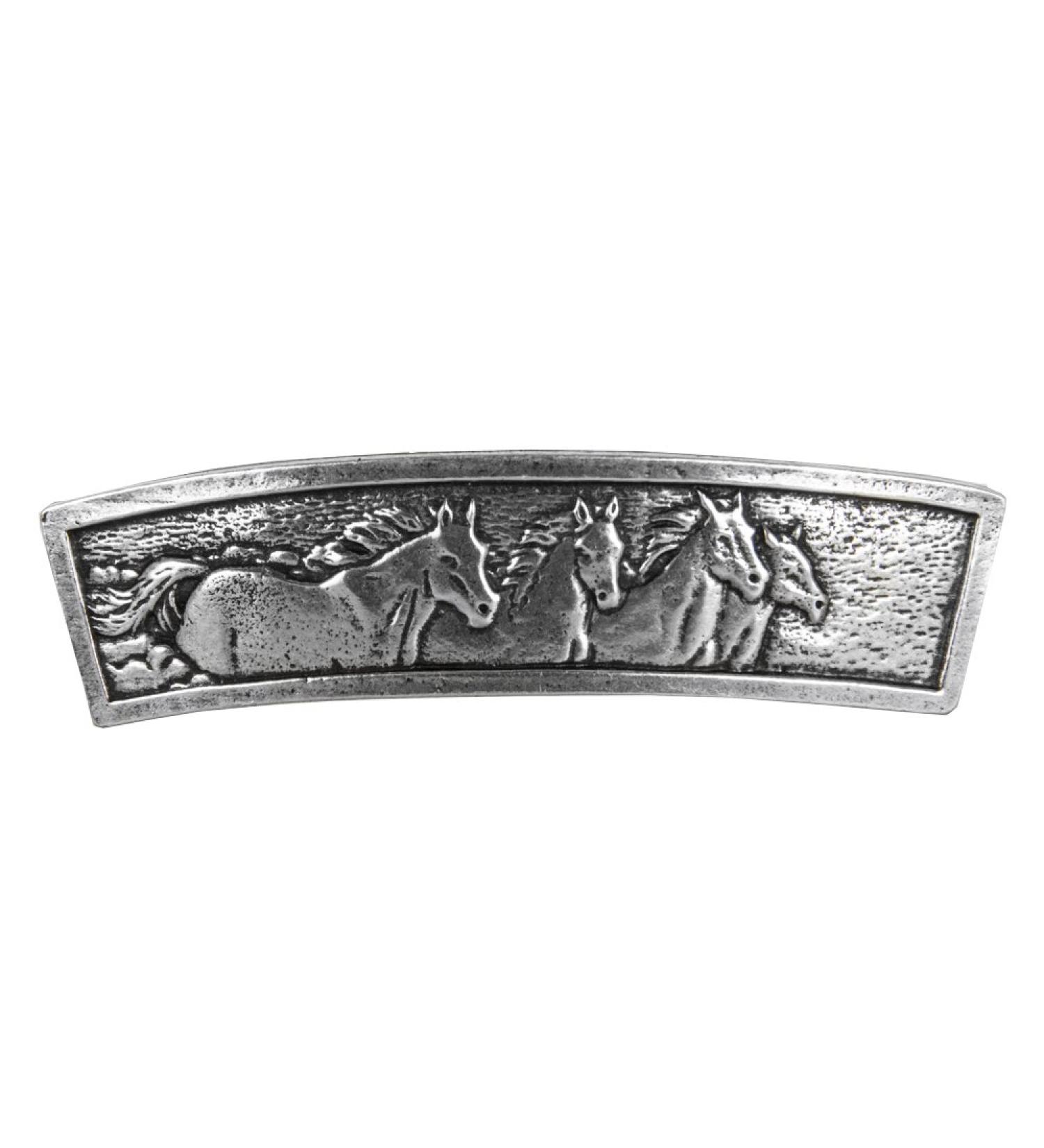 Horses Hair Clip: Hand Crafted Metal Barrette - Made in the USA - Large 80mm Clip - Buy Online on SooperMarket.com